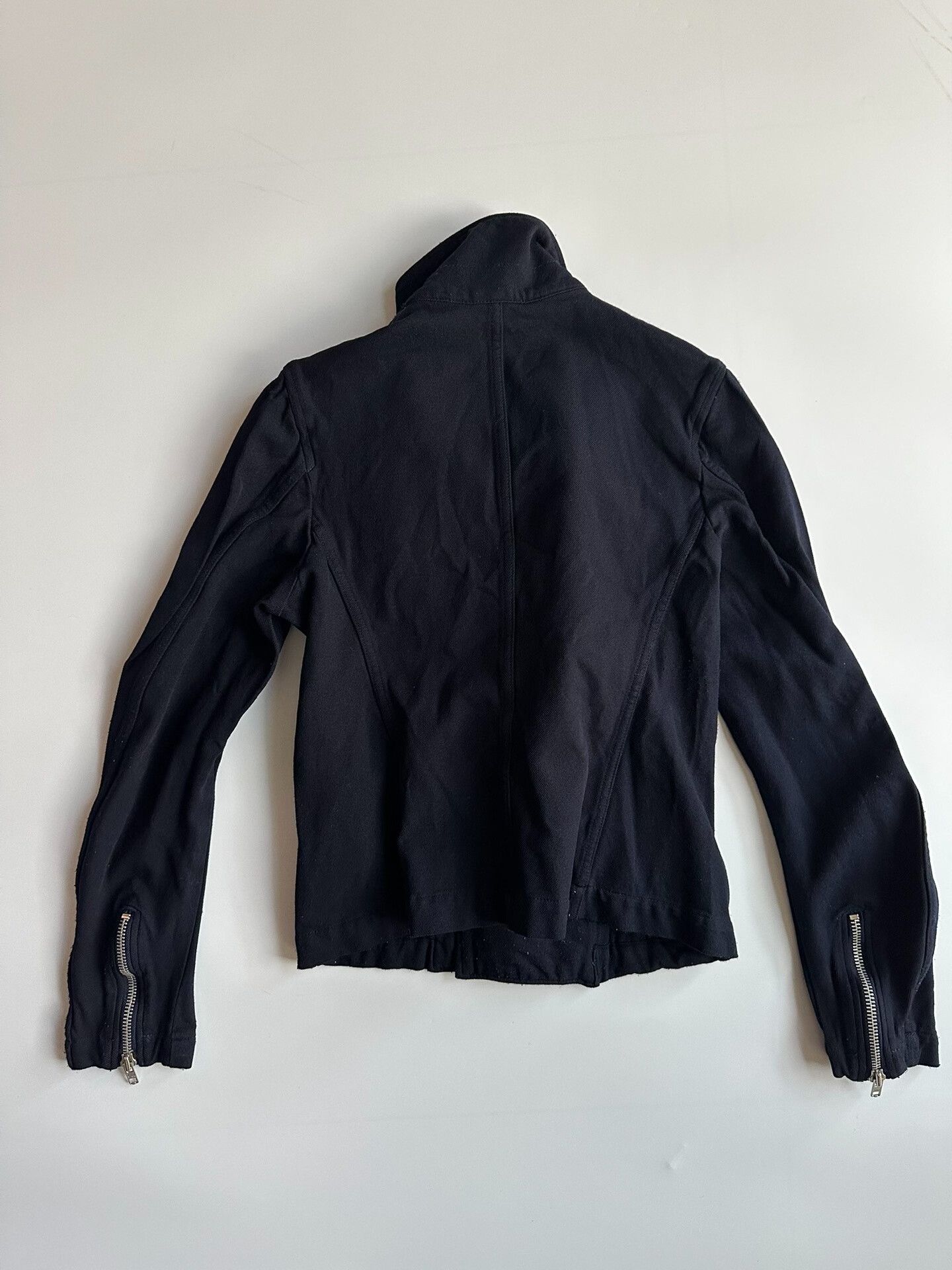 Comme des Garcons COMME DES GARCONS Wool Motorcycle Jacket Size US XS / EU 42 / 0 - 8 Thumbnail