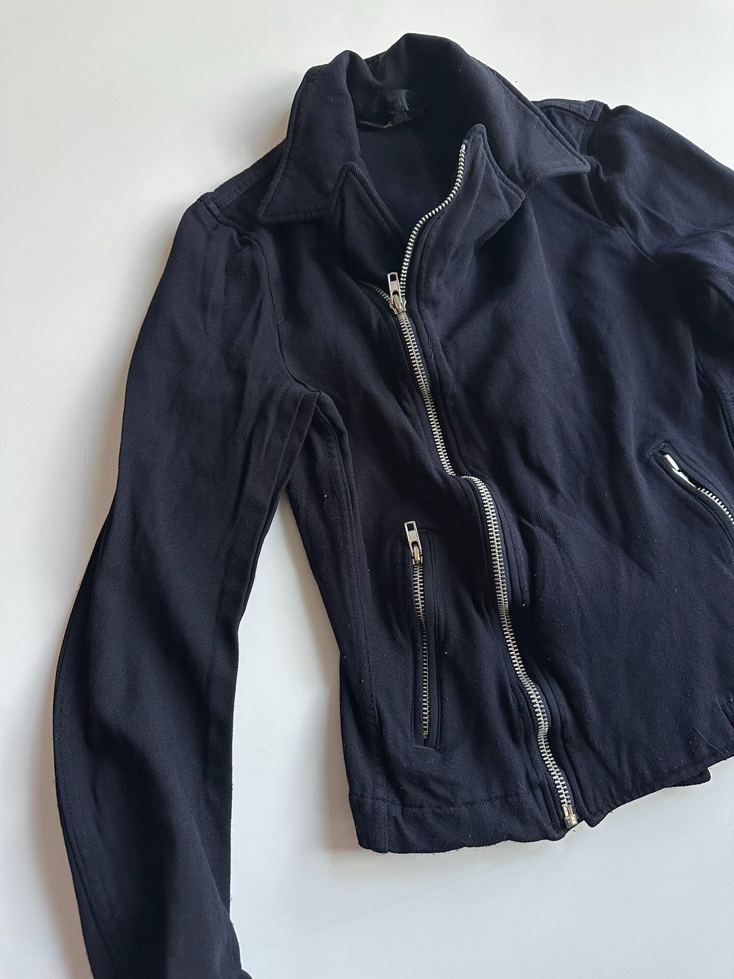 Comme des Garcons COMME DES GARCONS Wool Motorcycle Jacket Size US XS / EU 42 / 0 - 6 Thumbnail