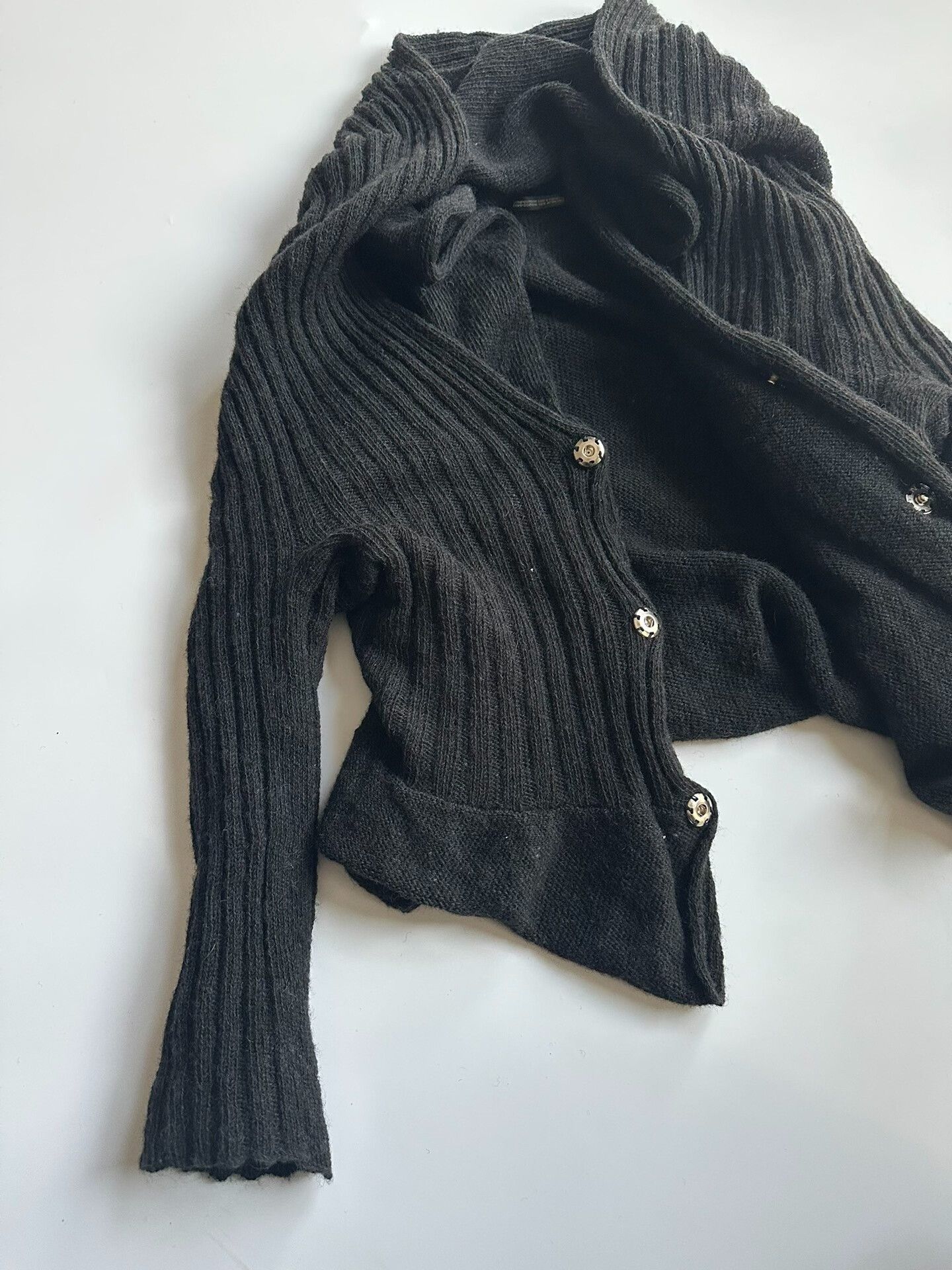 Y's Y's Layered Sweater Cardigan Size US M / EU 48-50 / 2 - 2 Thumbnail