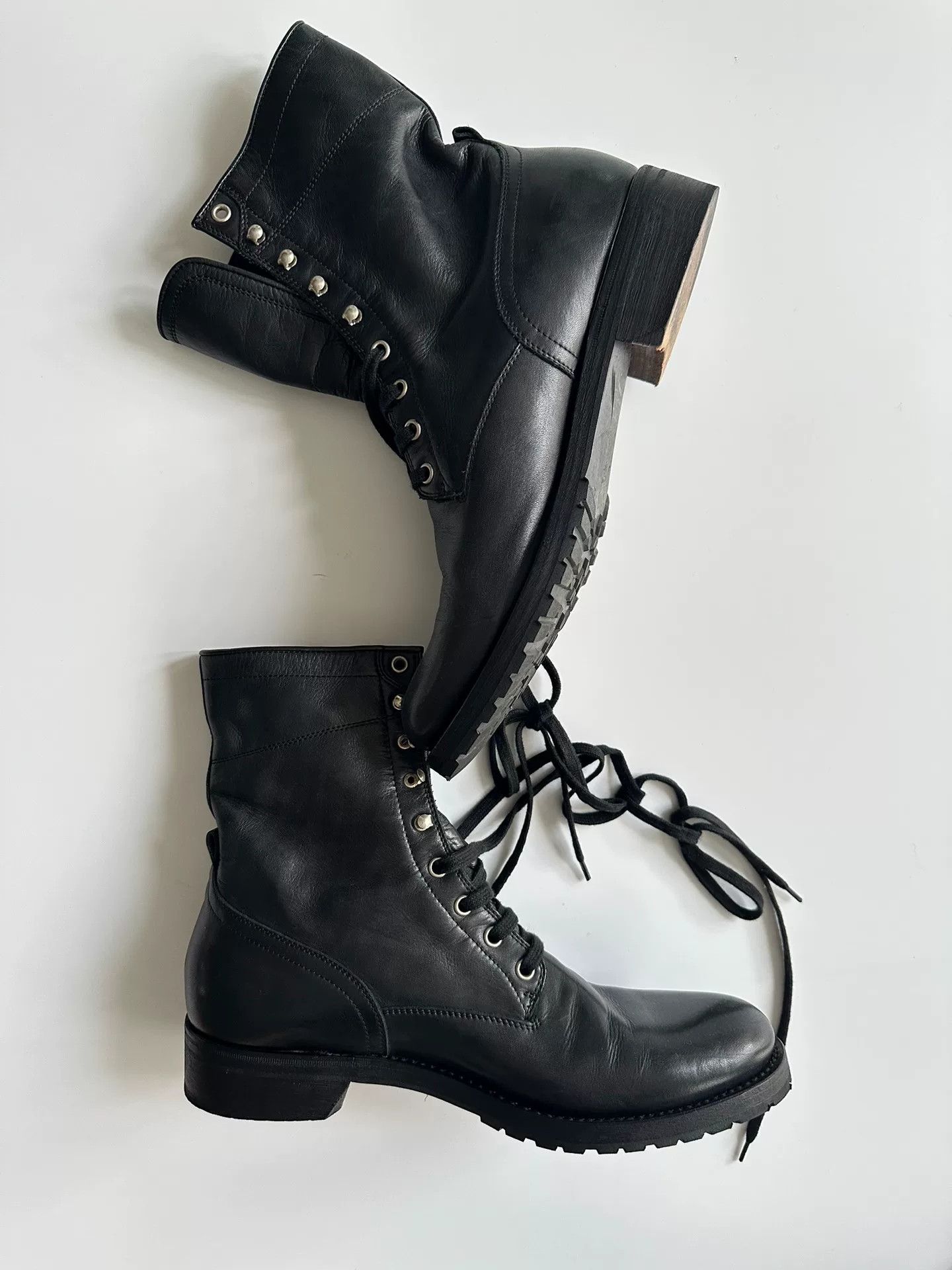 Dries Van Noten Dries Van Noten Black Military Boots Size US 9 / EU 42 - 2 Thumbnail
