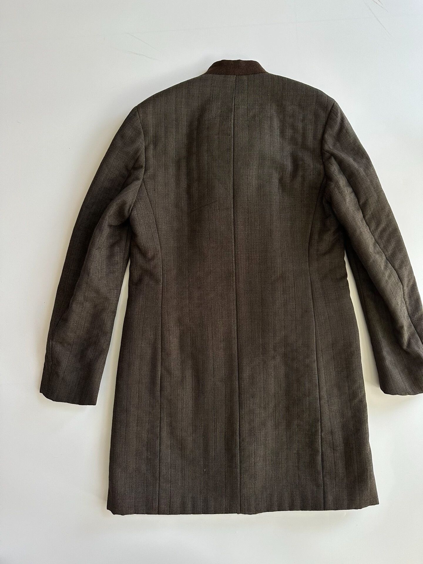 Dries Van Noten Dries Van Noten Brown Collarless Coat Size US S / EU 44-46 / 1 - 7 Thumbnail