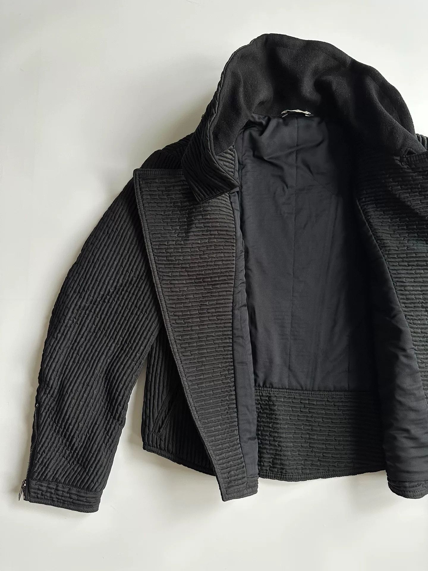 Emporio Armani Emporio Armani Motorcycle Jacket with Unique Collar Size US S / EU 44-46 / 1 - 5 Thumbnail