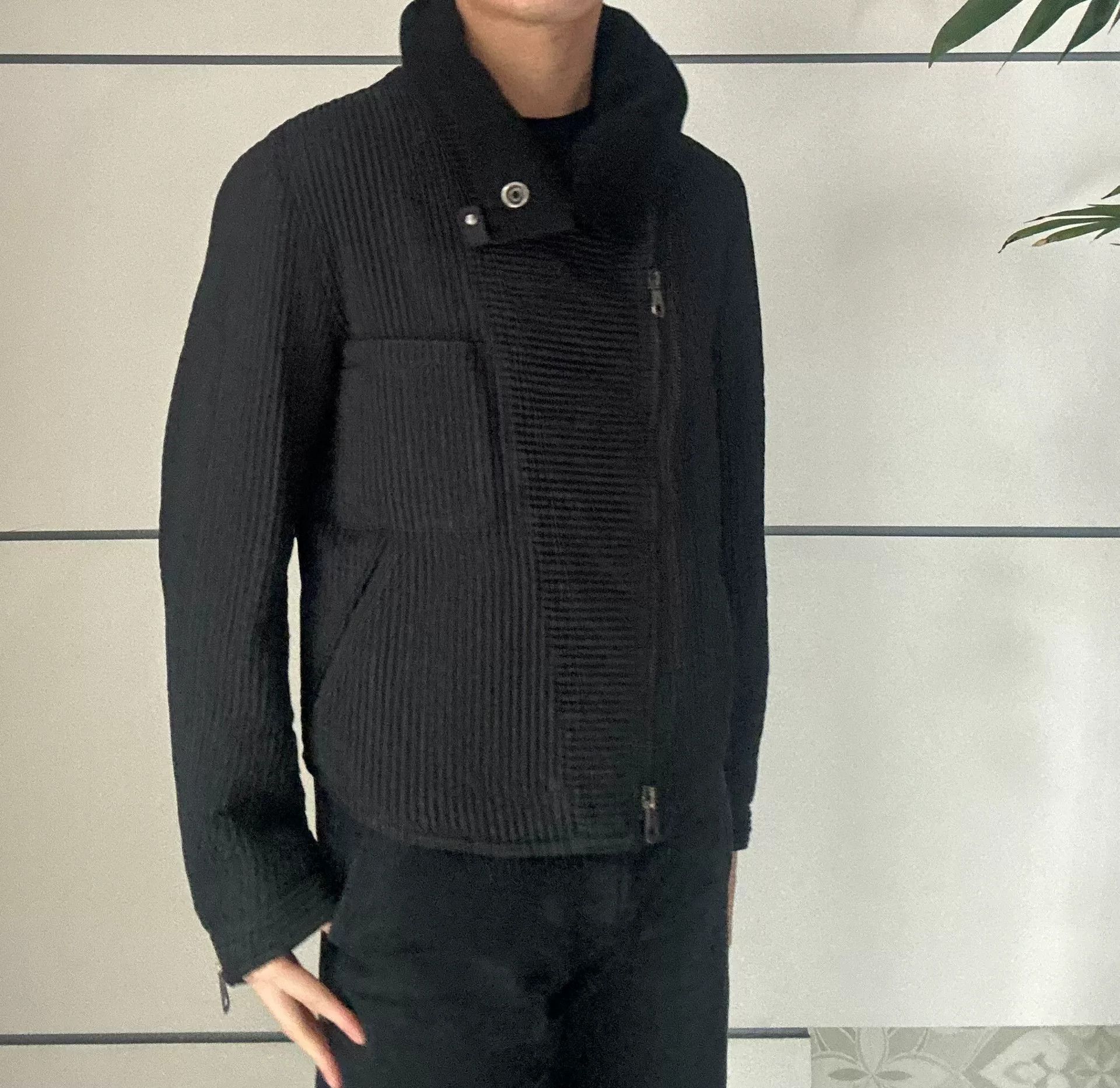 Emporio Armani Emporio Armani Motorcycle Jacket with Unique Collar Size US S / EU 44-46 / 1 - 9 Thumbnail