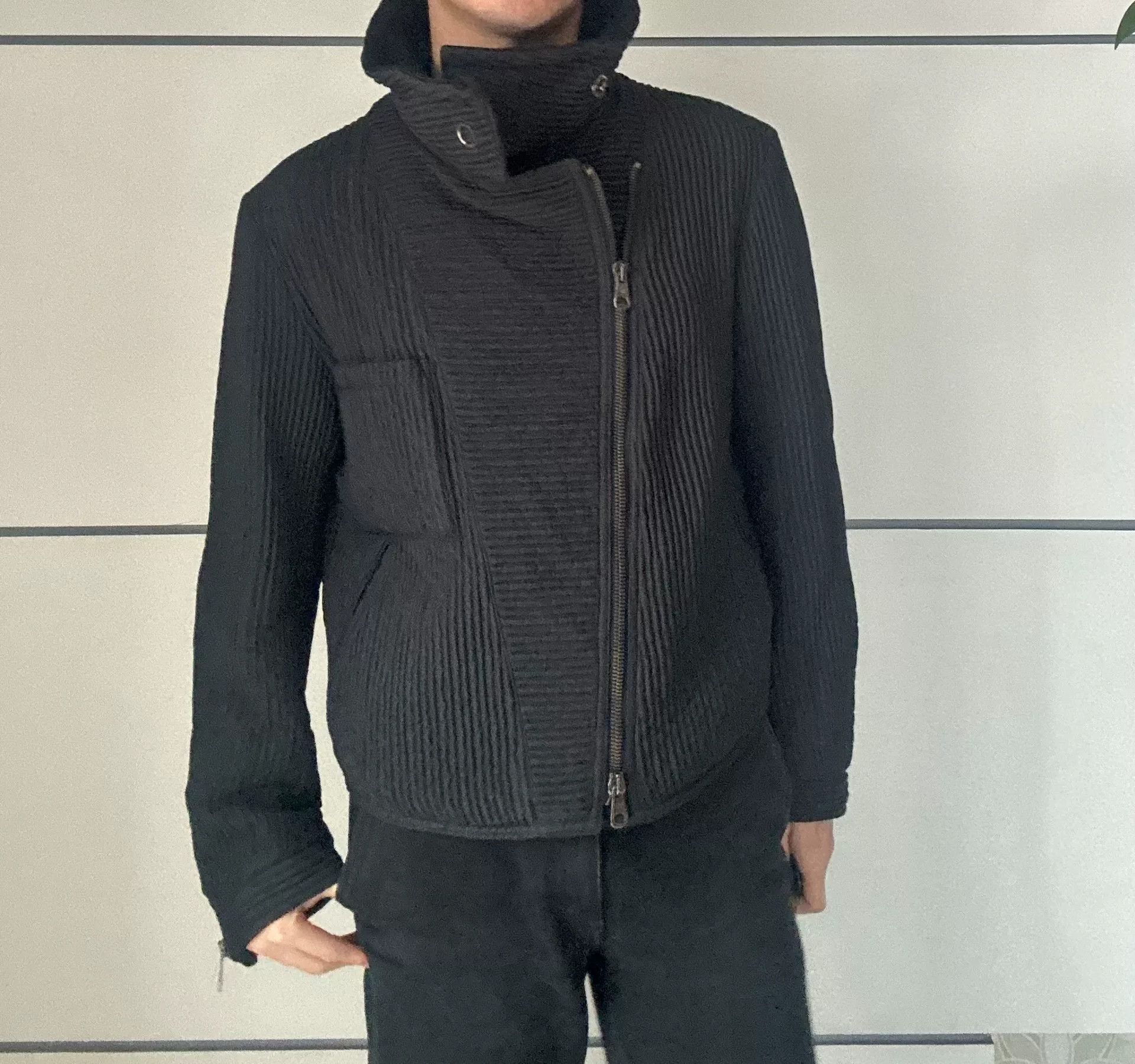 Emporio Armani Emporio Armani Motorcycle Jacket with Unique Collar Size US S / EU 44-46 / 1 - 8 Thumbnail