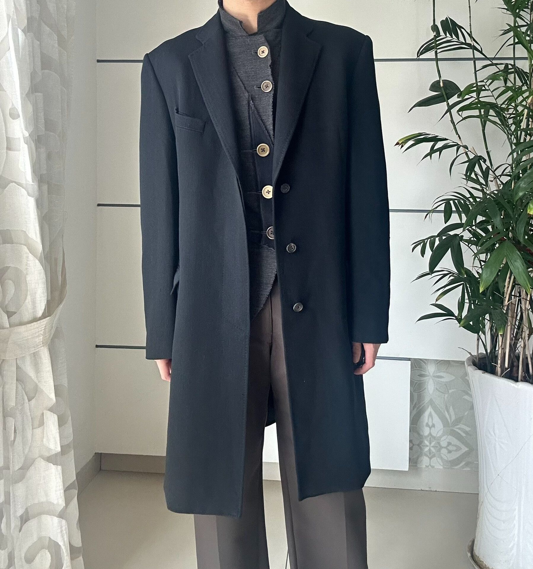Dries Van Noten Dries Van Noten Classic Wool Coat Size US M / EU 48-50 / 2 - 9 Thumbnail