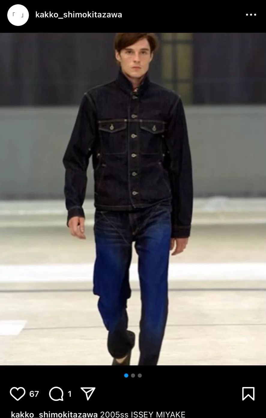 Issey Miyake ISSEY MIYAKE Denim Jacket with Unique Dyeing Size US L / EU 52-54 / 3 - 7 Thumbnail