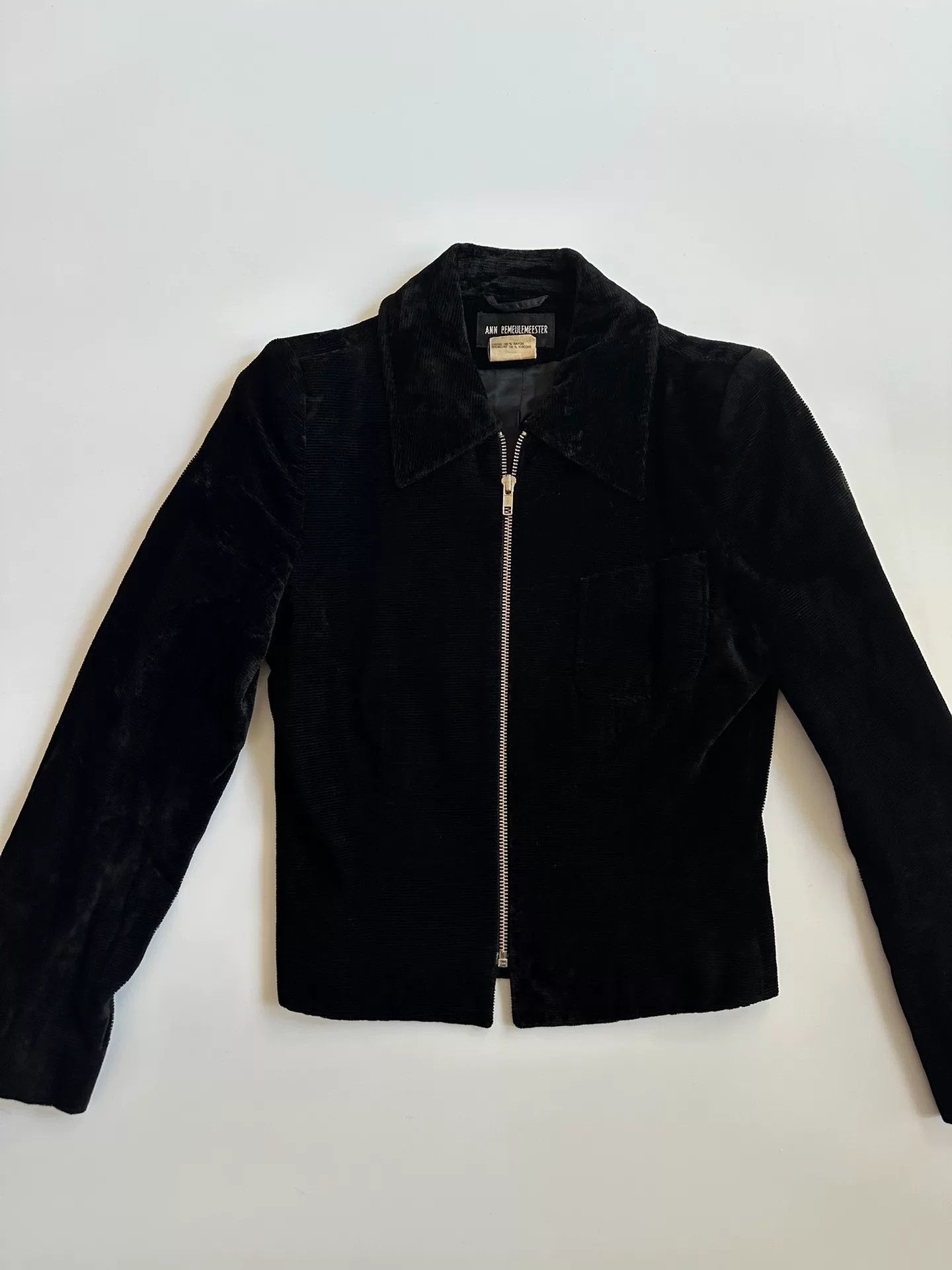 Ann Demeulemeester Ann Demeulemeester Velvet Cropped Jacket Size S / US 4 / IT 40 - 5 Thumbnail