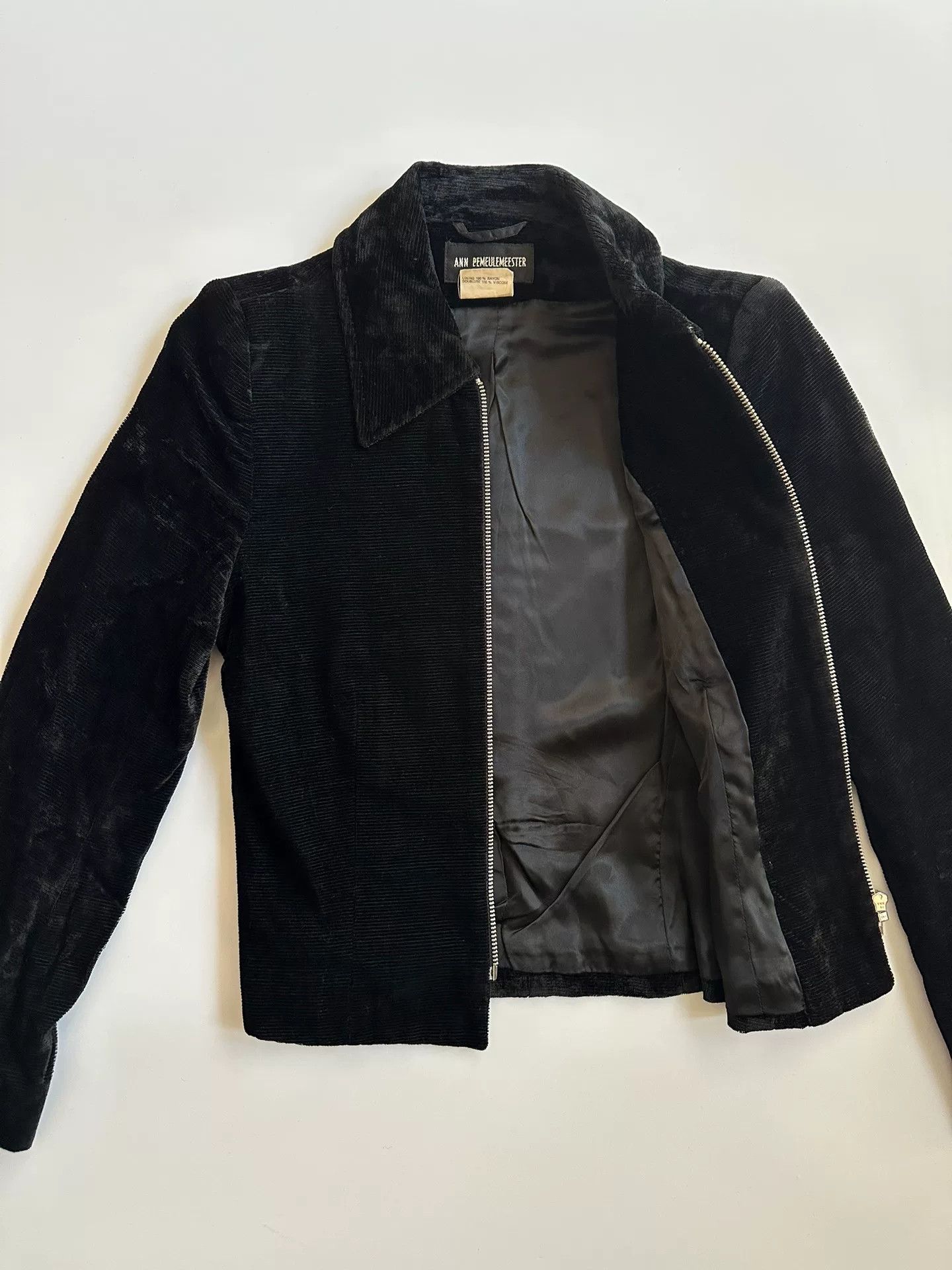 Ann Demeulemeester Ann Demeulemeester Velvet Cropped Jacket Size S / US 4 / IT 40 - 3 Thumbnail