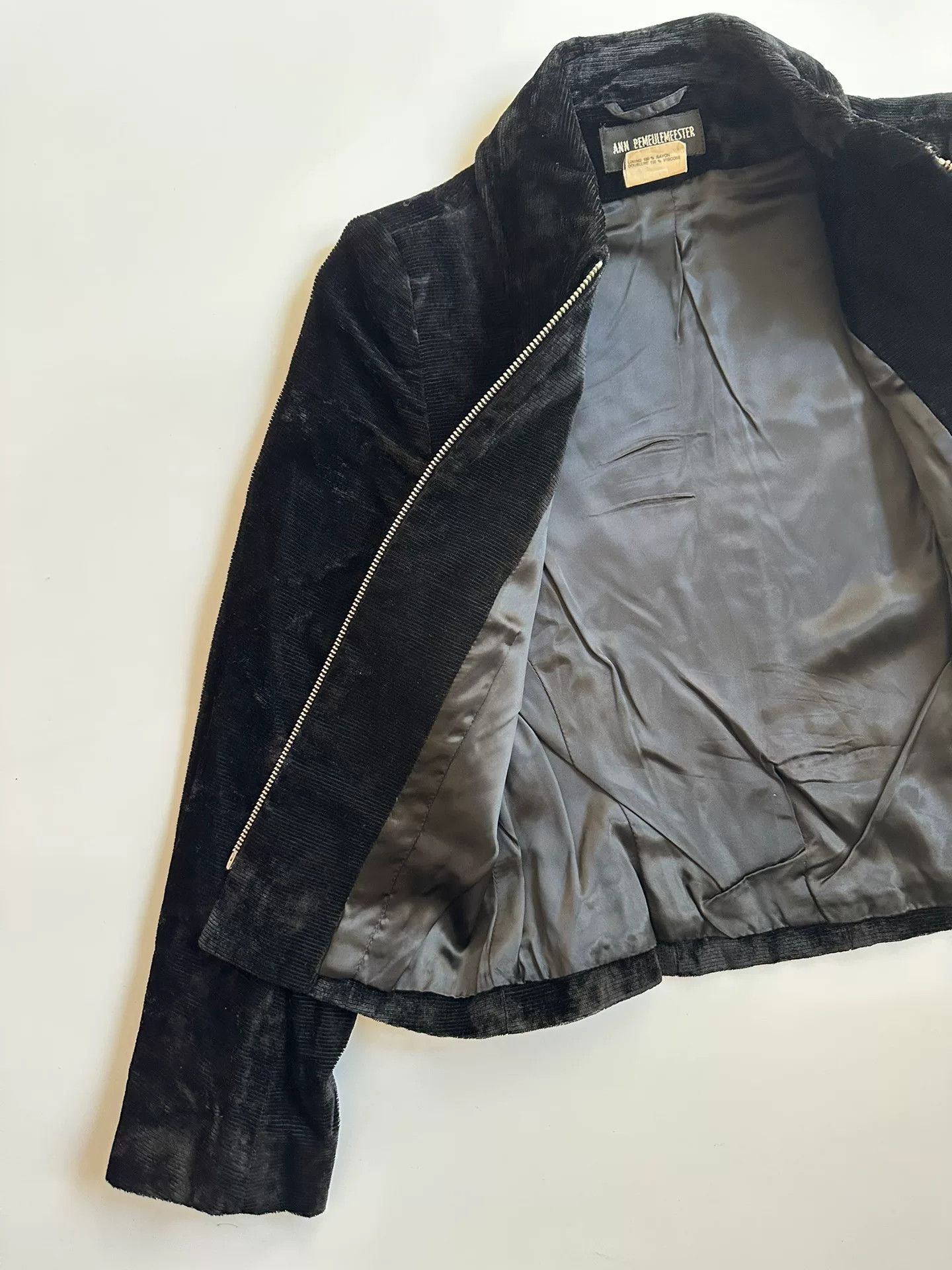 Ann Demeulemeester Ann Demeulemeester Velvet Cropped Jacket Size S / US 4 / IT 40 - 6 Thumbnail