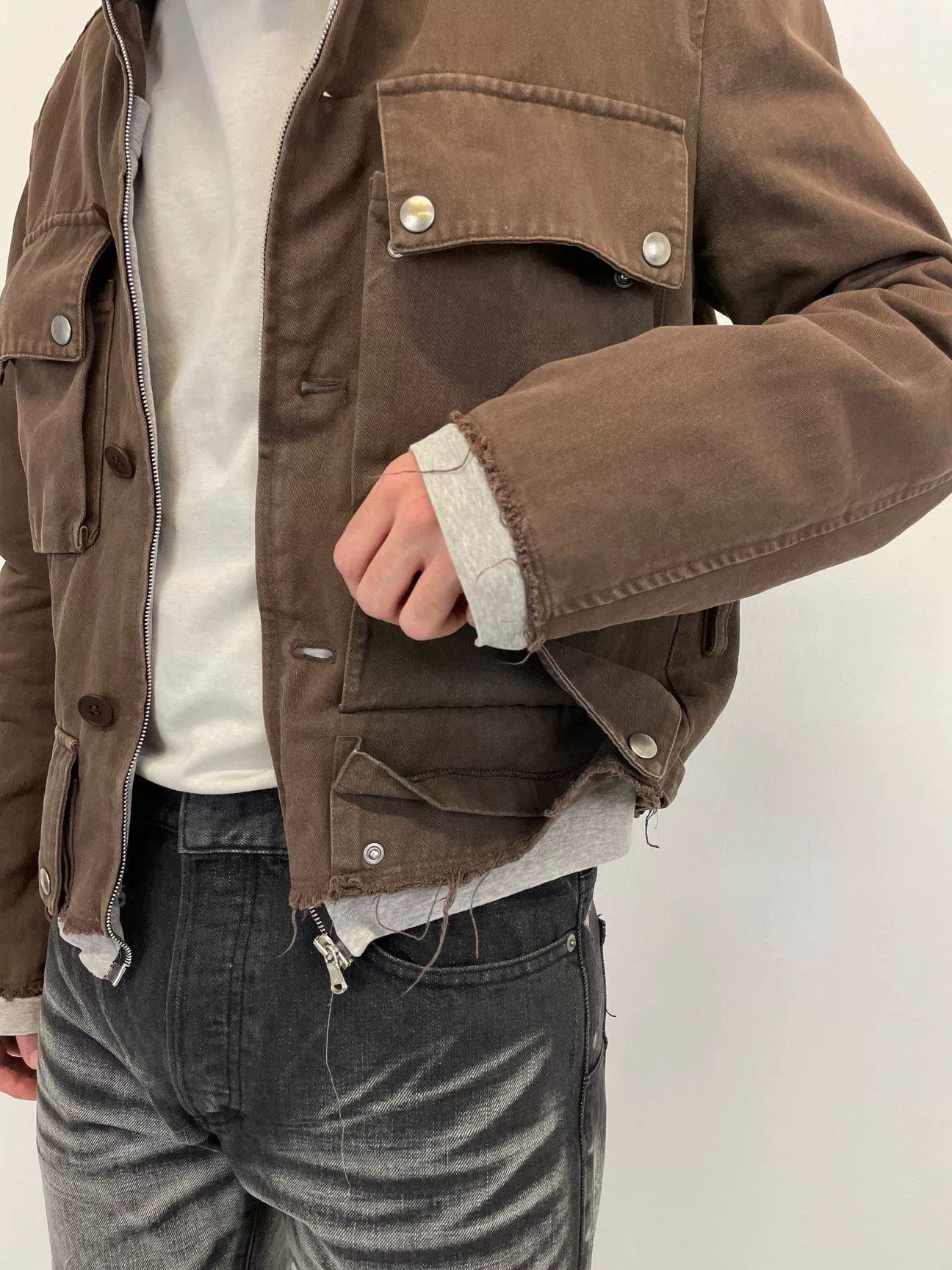 Hussein Chalayan Hussein Chalayan 03SS Layered Motorcycle Jacket Size US S / EU 44-46 / 1 - 6 Thumbnail