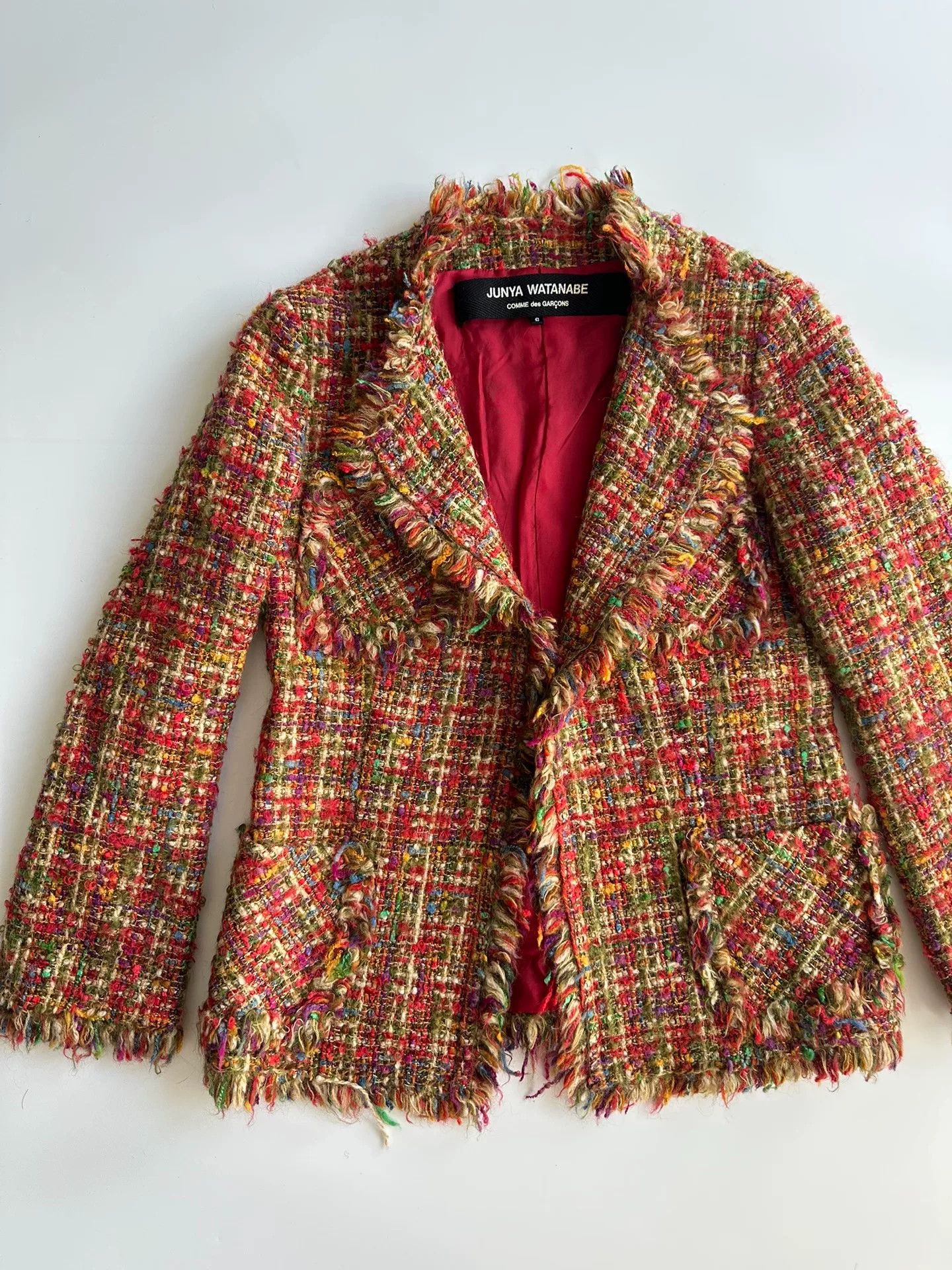 Junya Watanabe Junya Watanabe Colorful Tweed Jacket Size S / US 4 / IT 40 - 7 Thumbnail
