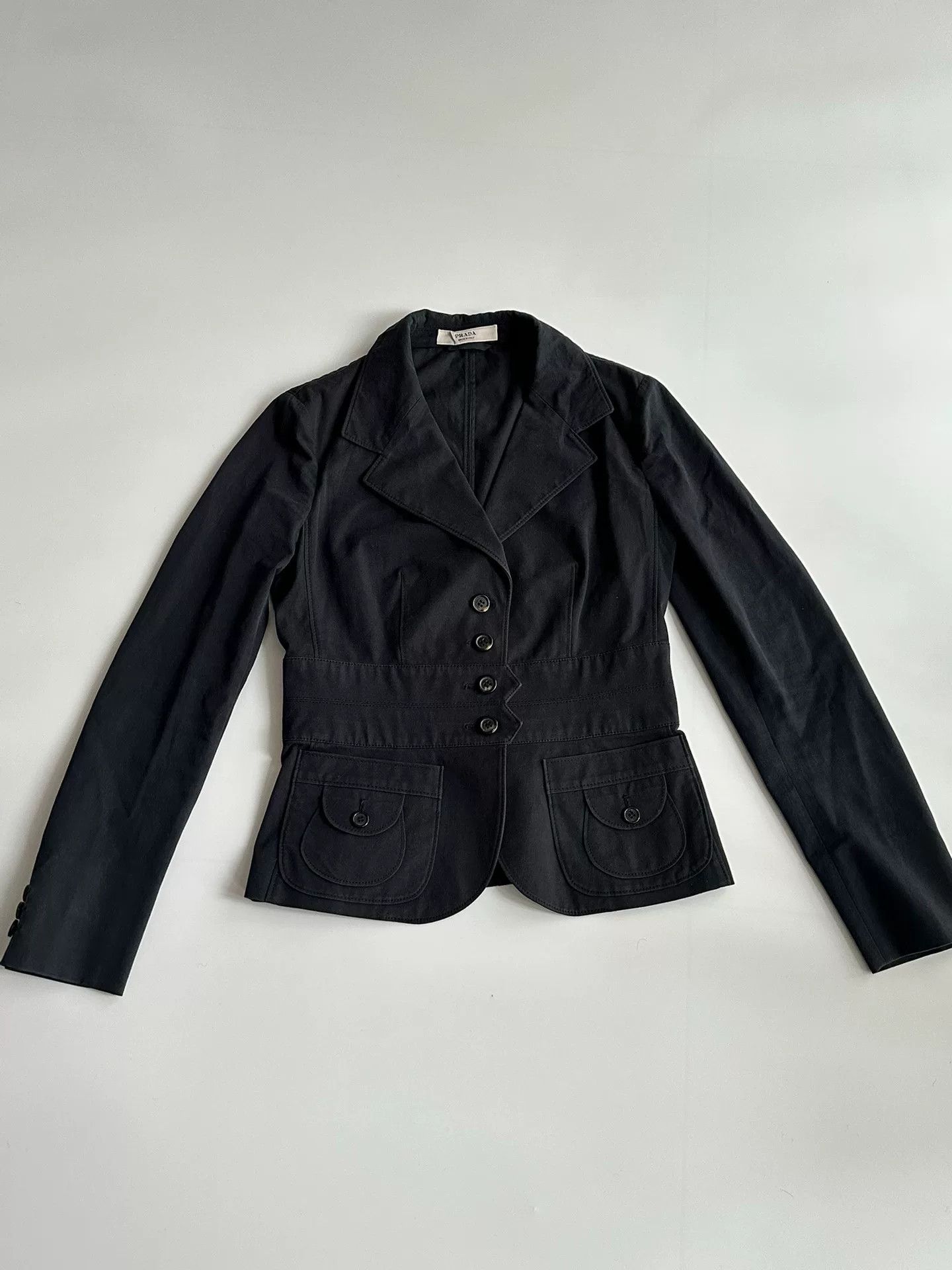 Prada PRADA Deconstructed Blazer Jacket Size 40 Size S / US 4 / IT 40 - 3 Thumbnail