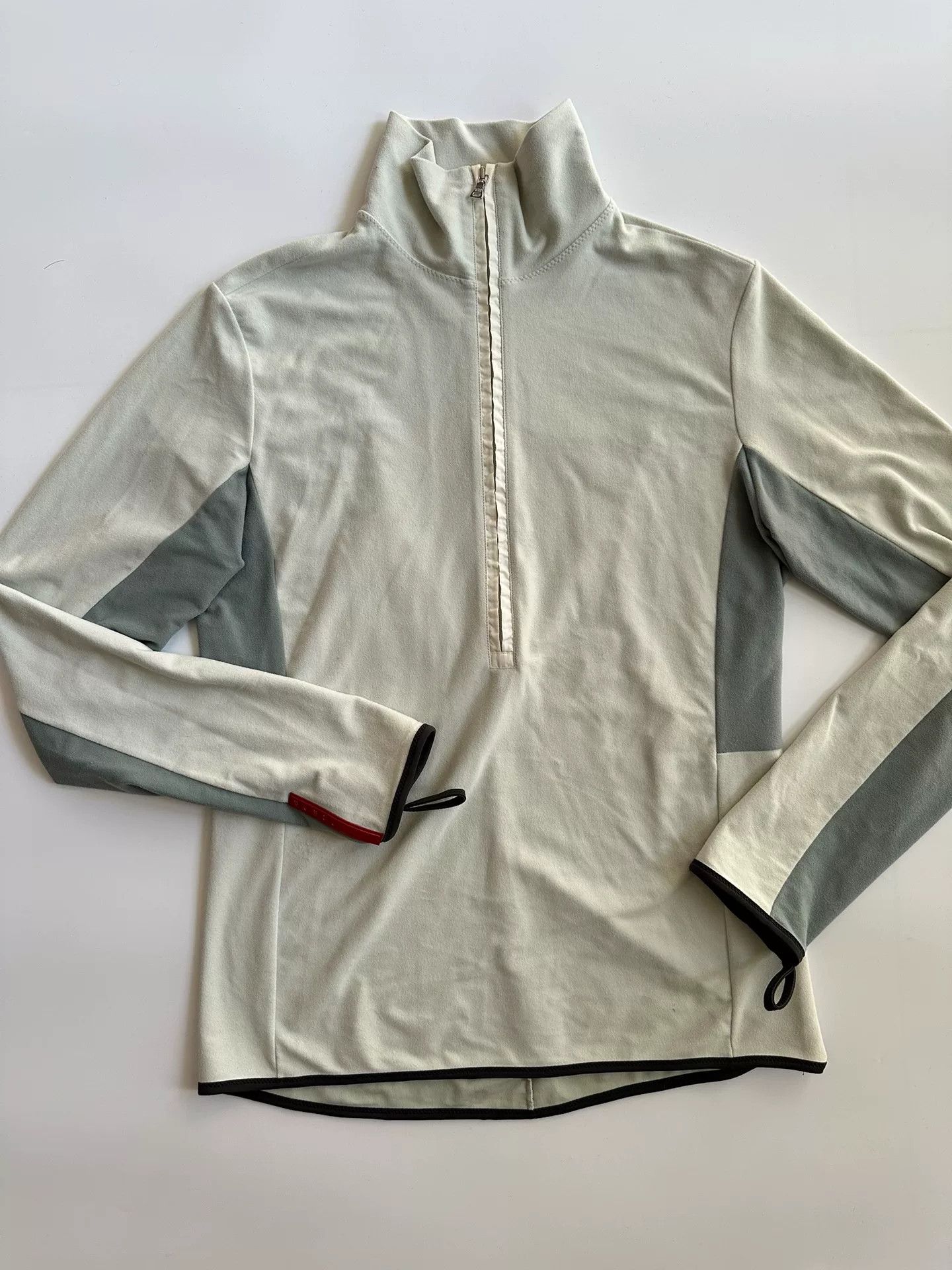 PRADA Long Zip Polo Sweatshirt