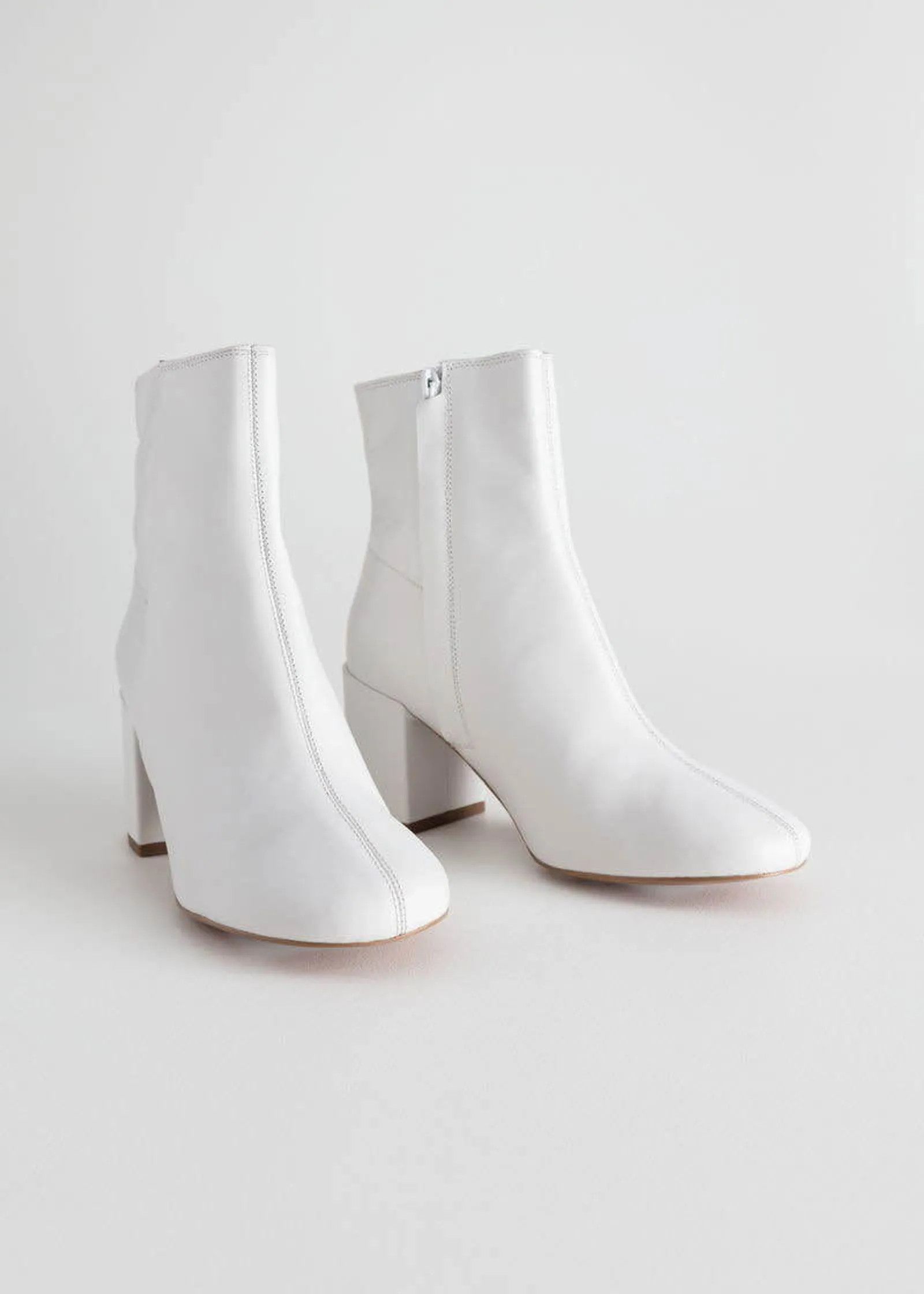 & Other Stories & Other Stories Leather Ankle Boots Boots Size US 10 / IT 40 - 3 Thumbnail
