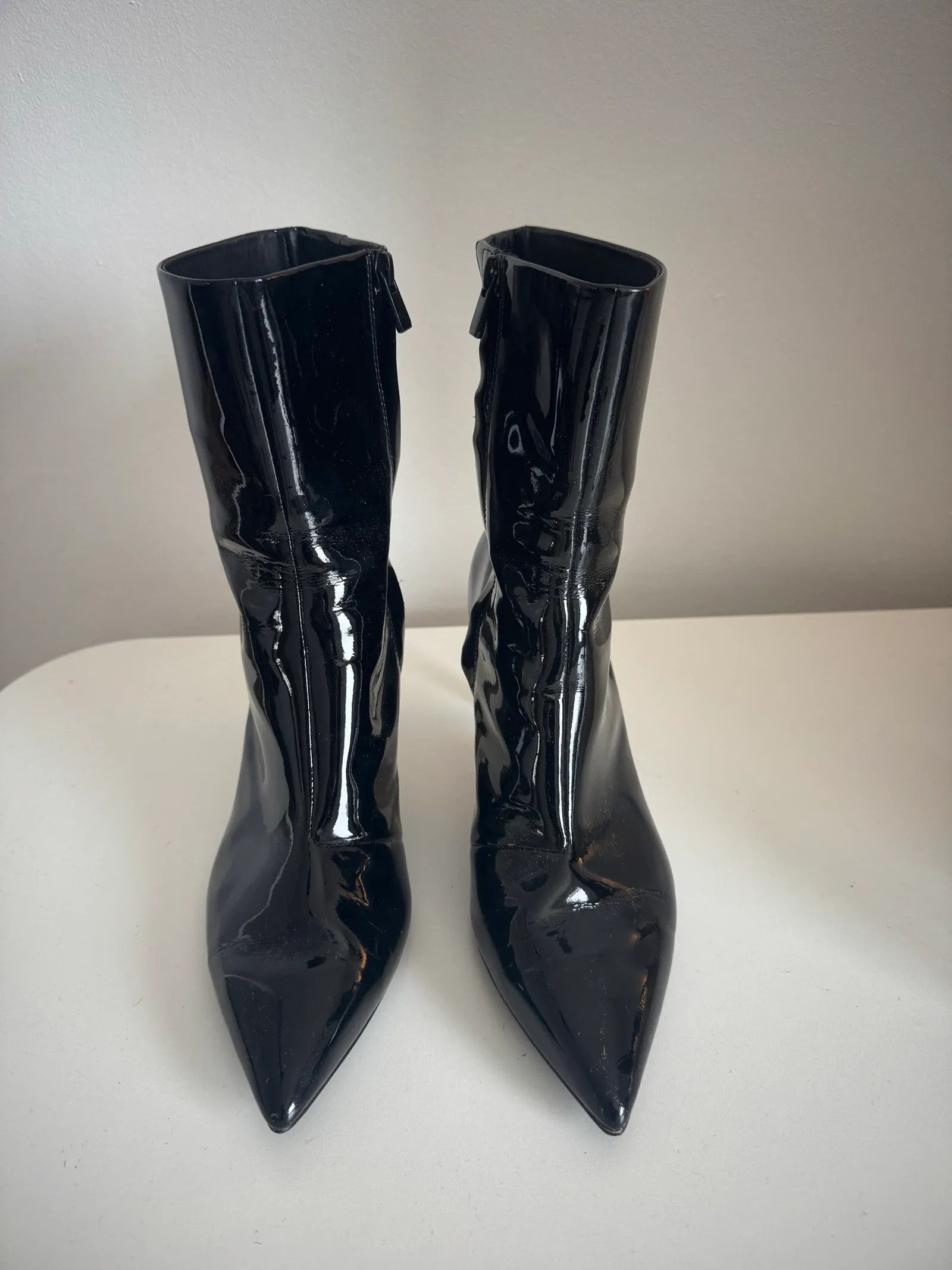 & Other Stories & Other Stories Thin Heel Patent Leather Boots Boots Size US 10 / IT 40 - 5 Thumbnail
