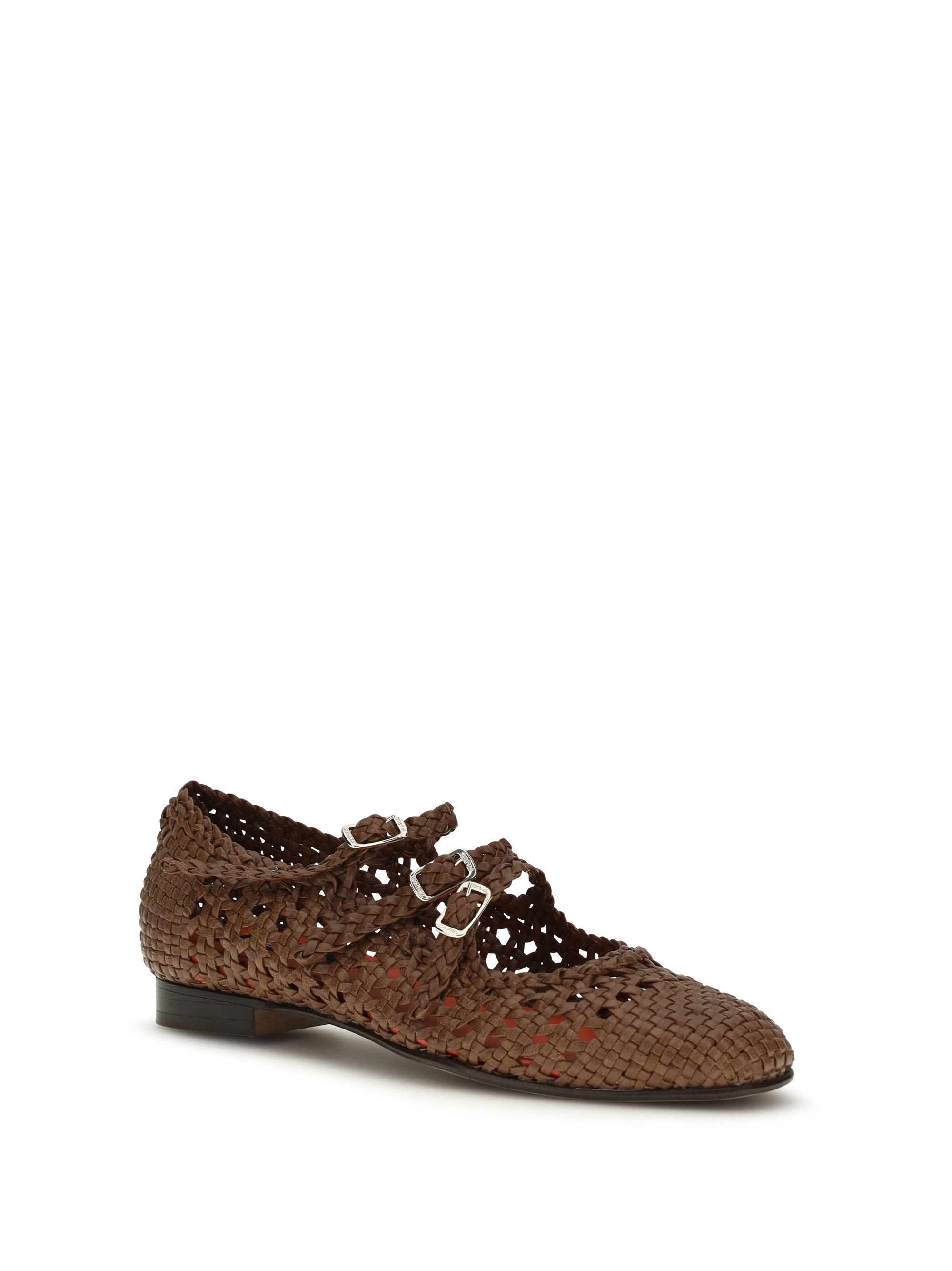 Carel Paris Woven leathe Mary Jane Ballerinas Size US 8 / IT 38 - 2 Thumbnail