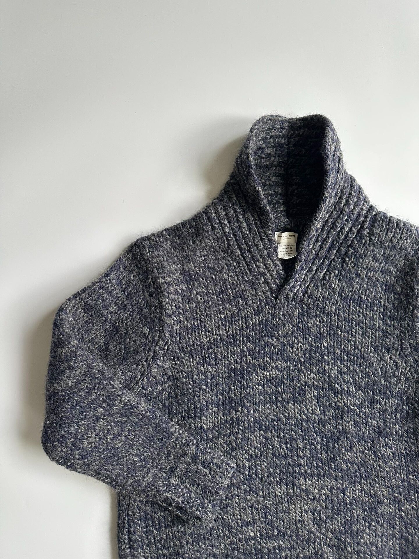 Dries Van Noten Dries Van Noten 3D Collar Wool Sweater Size US M / EU 48-50 / 2 - 2 Thumbnail