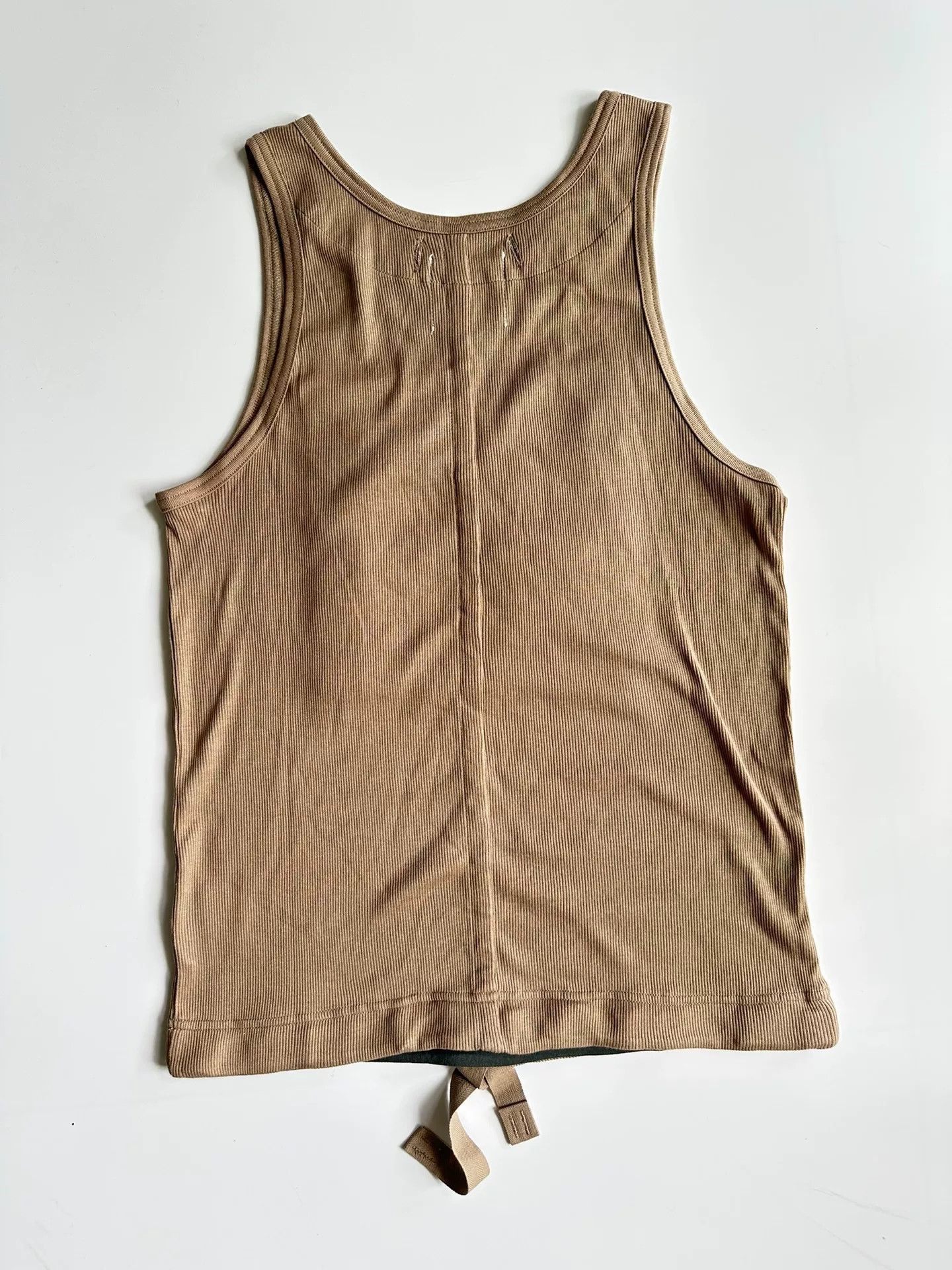 Military-Inspired Sleeveless Tank Top