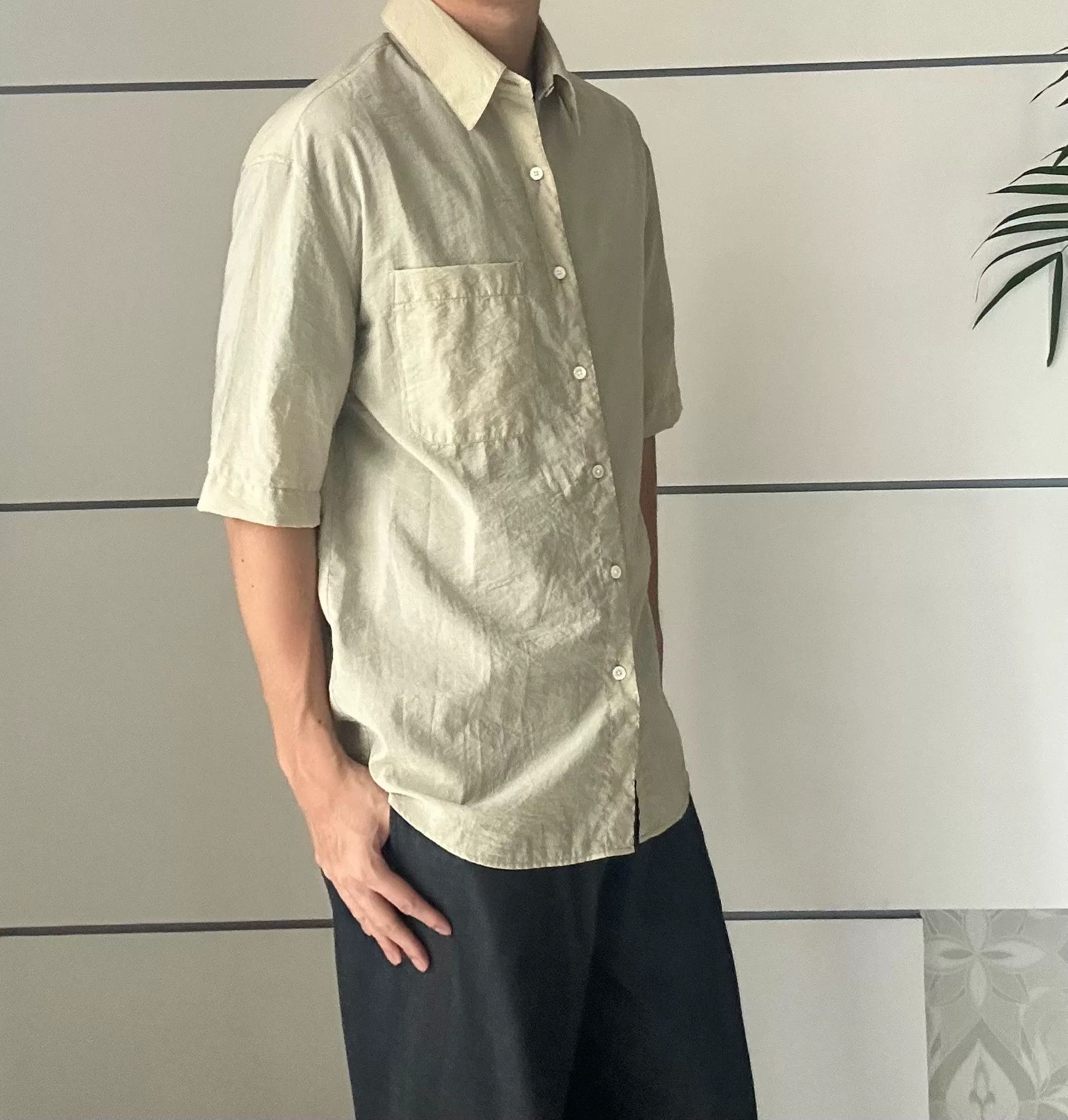 Lemaire LEMAIRE 22SS Short Sleeve Shirt Size US S / EU 44-46 / 1 - 9 Thumbnail