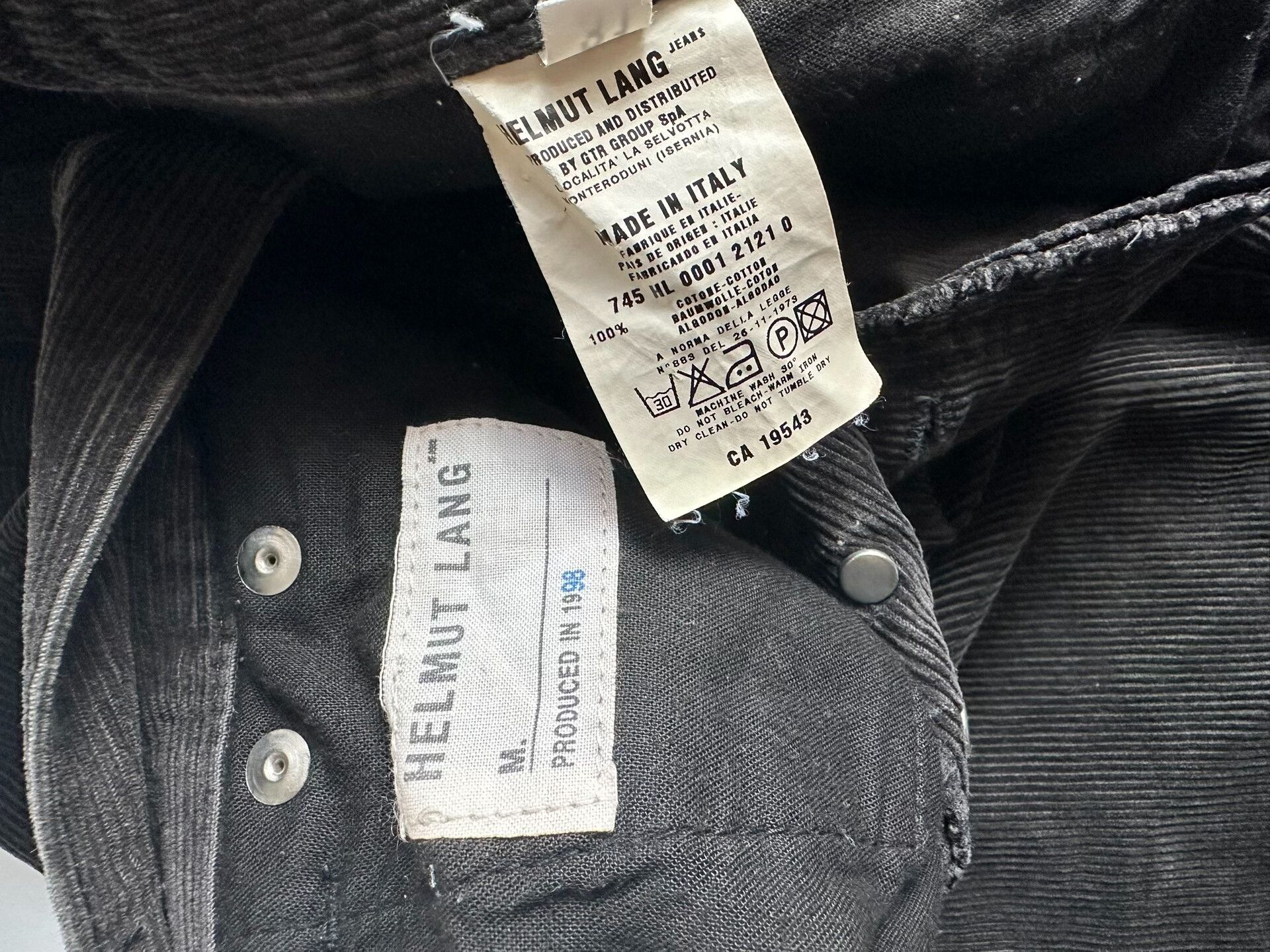 Helmut Lang Helmut Lang 1998 Corduroy Pants Size US 31 - 6 Thumbnail