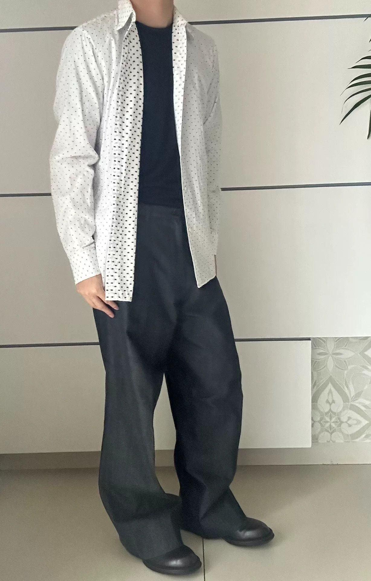 Ann Demeulemeester Ann Demeulemeester Embroidered Polka Dot Shirt Size L / US 10 / IT 46 - 6 Thumbnail