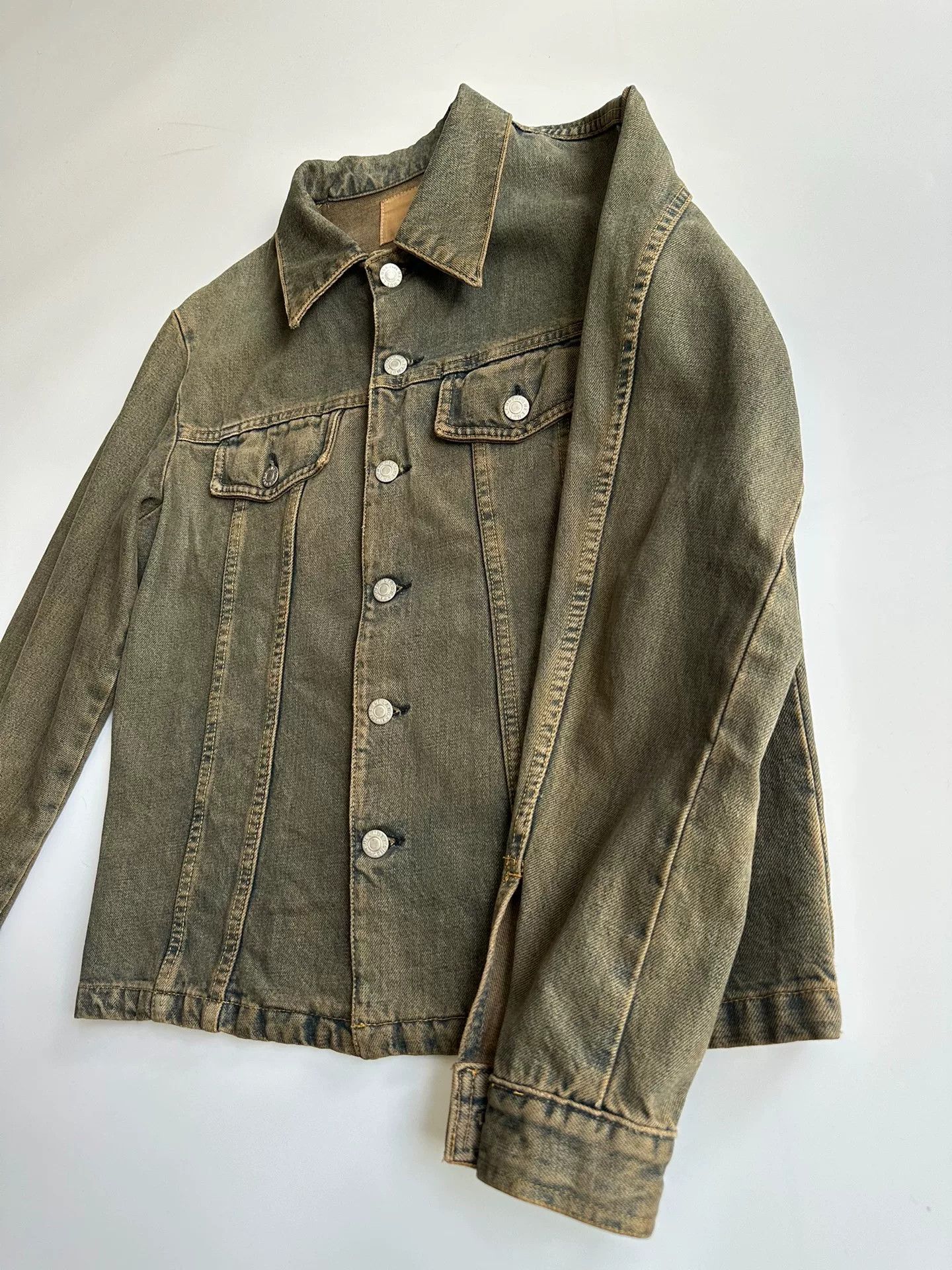 Helmut Lang Helmut Lang Brown Denim Jacket Size US S / EU 44-46 / 1 - 4 Thumbnail