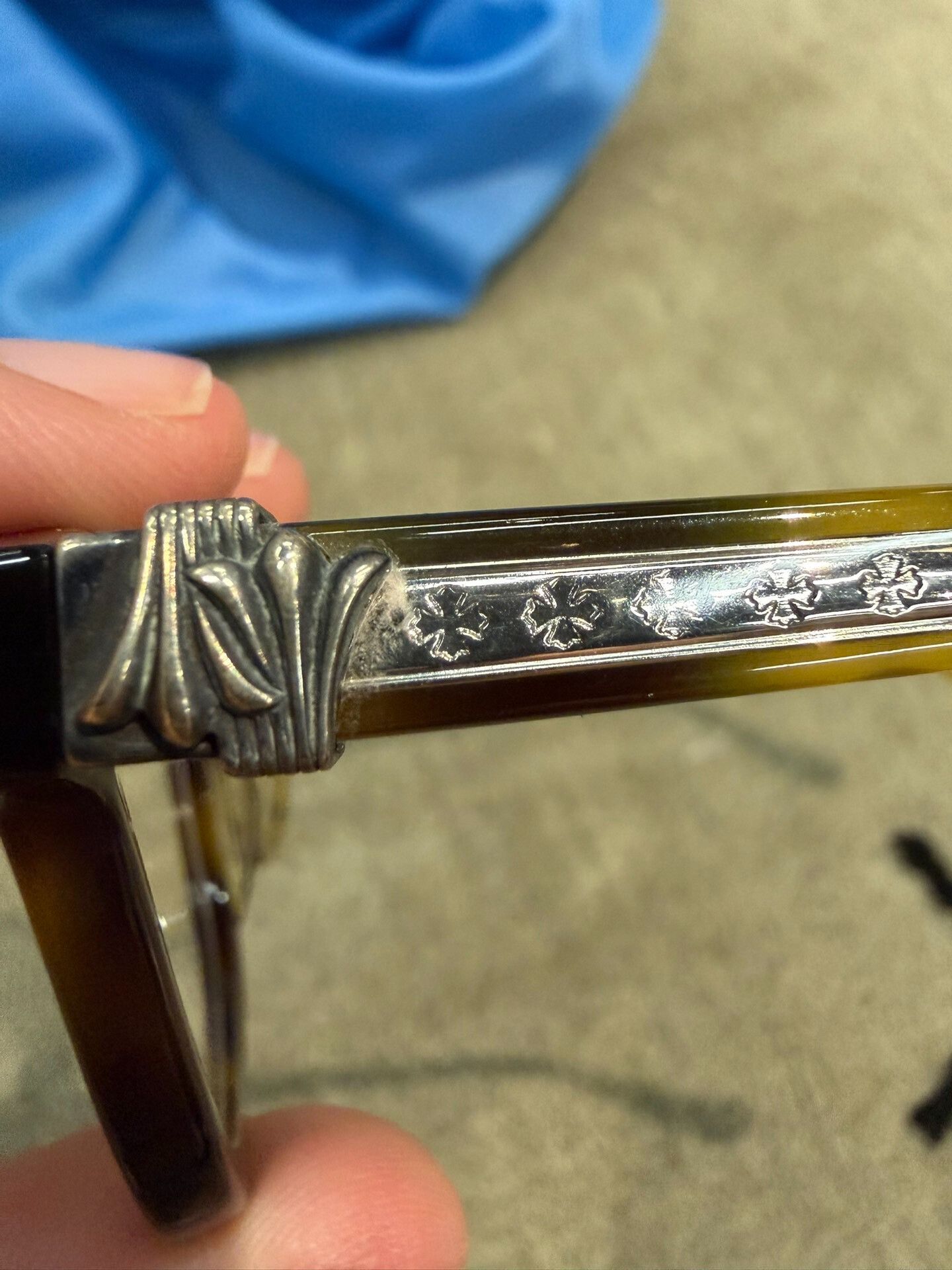 Chrome Hearts Chrome Hearts Tortoiseshell Sunglasses Size ONE SIZE - 4 Thumbnail