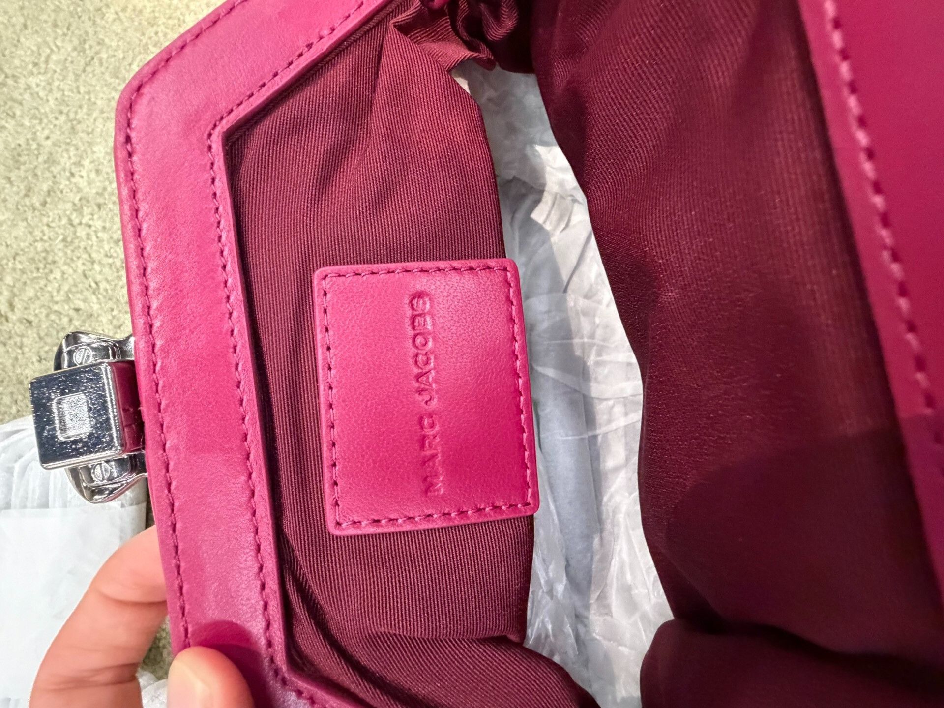 Marc Jacobs Marc Jacobs Pink Leather Clutch Bag Size ONE SIZE - 5 Thumbnail