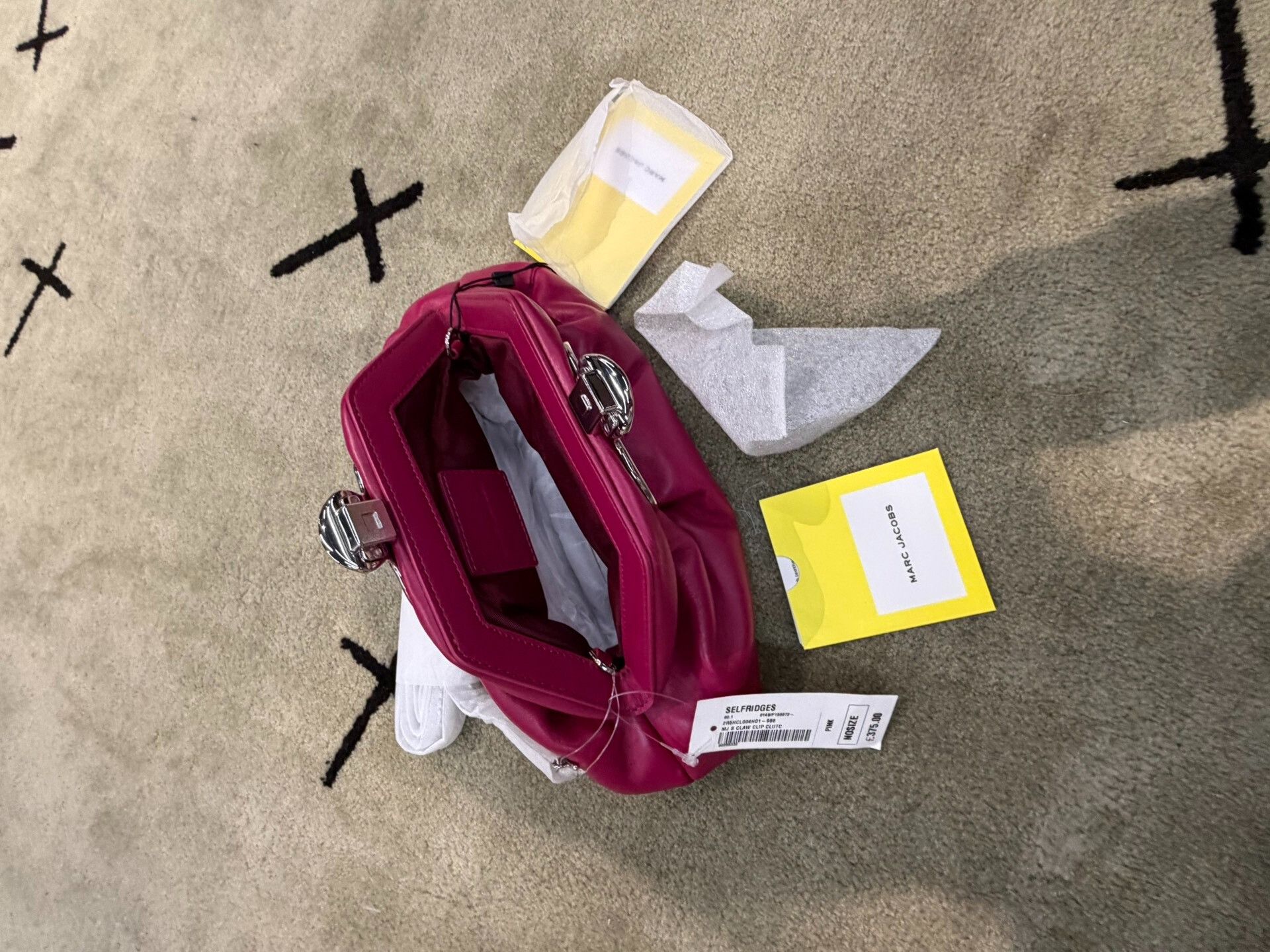 Marc Jacobs Marc Jacobs Pink Leather Clutch Bag Size ONE SIZE - 4 Thumbnail