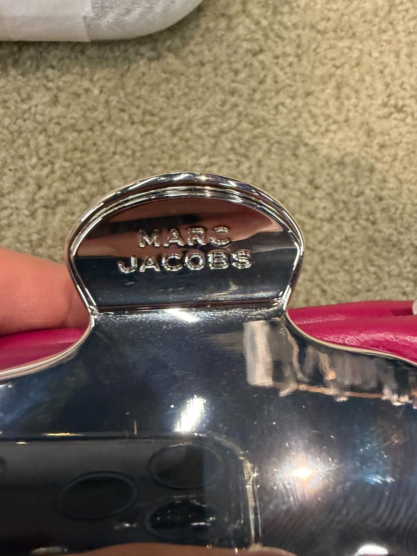 Marc Jacobs Marc Jacobs Pink Leather Clutch Bag Size ONE SIZE - 3 Thumbnail