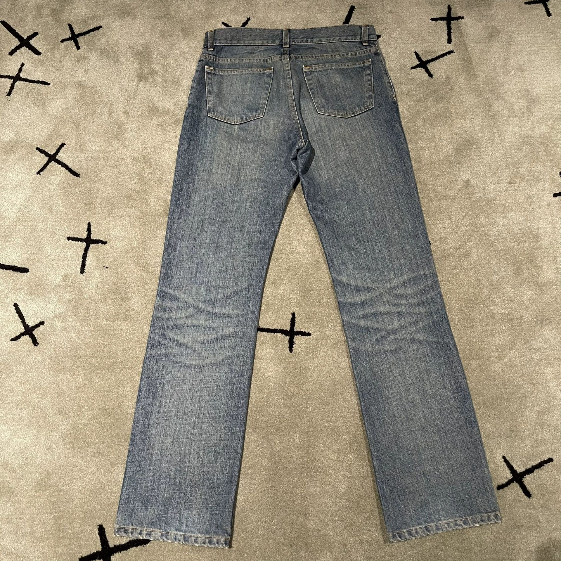 Helmut Lang Helmut Lang Vintage Dark Denim Boot Cut Jeans Size US 29 - 7 Thumbnail