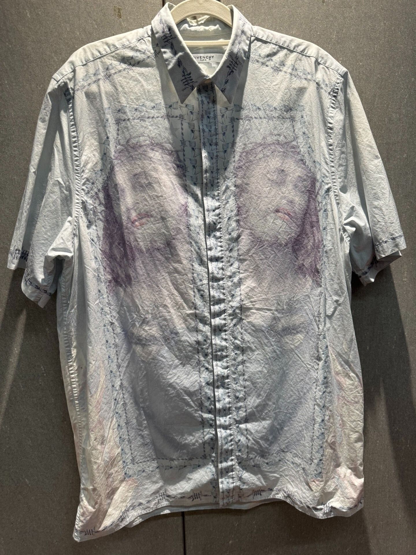Givenchy Givenchy Flame Shirt with Jesus Print Size US M / EU 48-50 / 2 - 7 Thumbnail