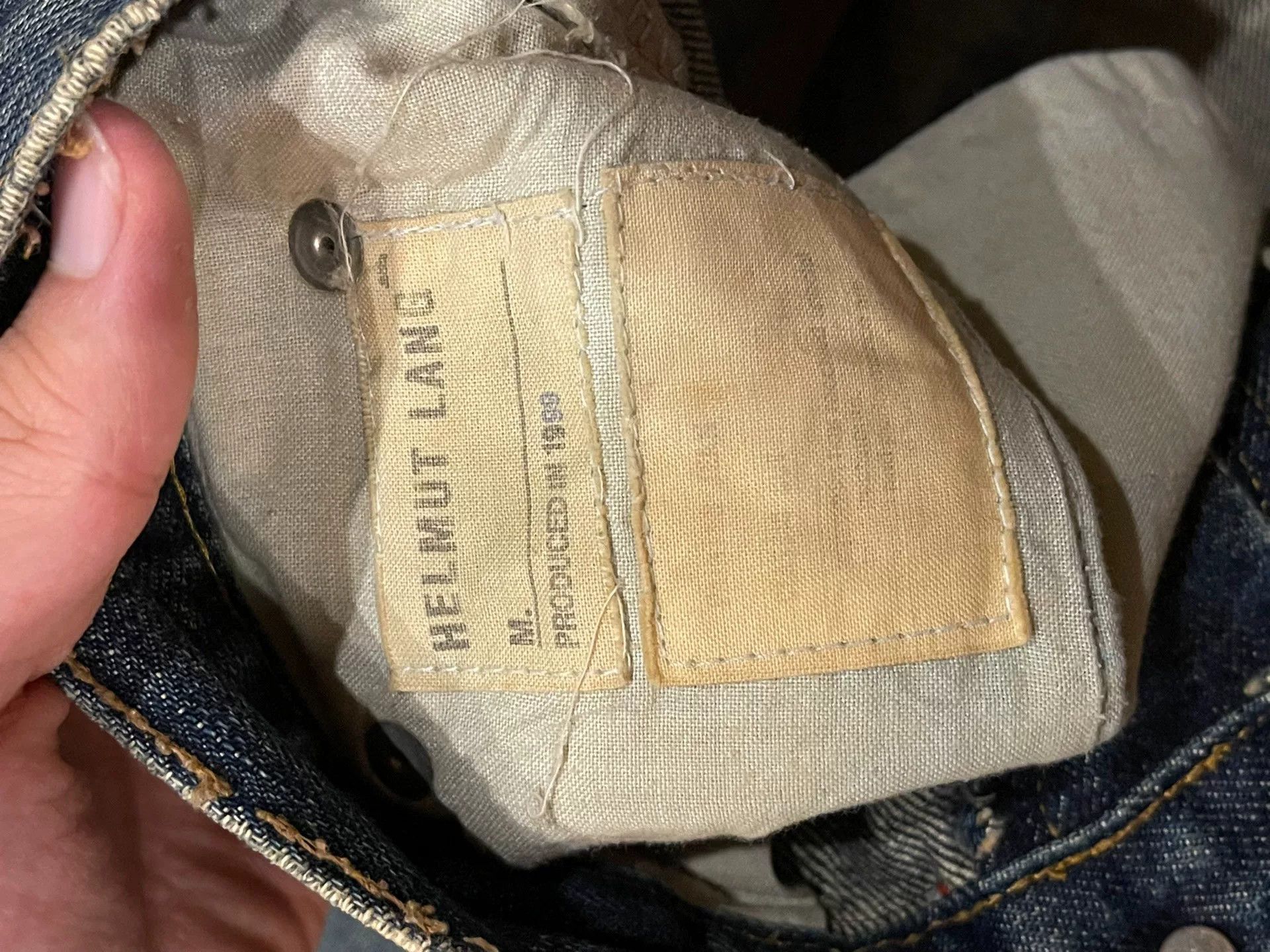 Junya Watanabe Helmut Lang Painted Denim Jeans Size 27" / US 4 / IT 40 - 2 Thumbnail