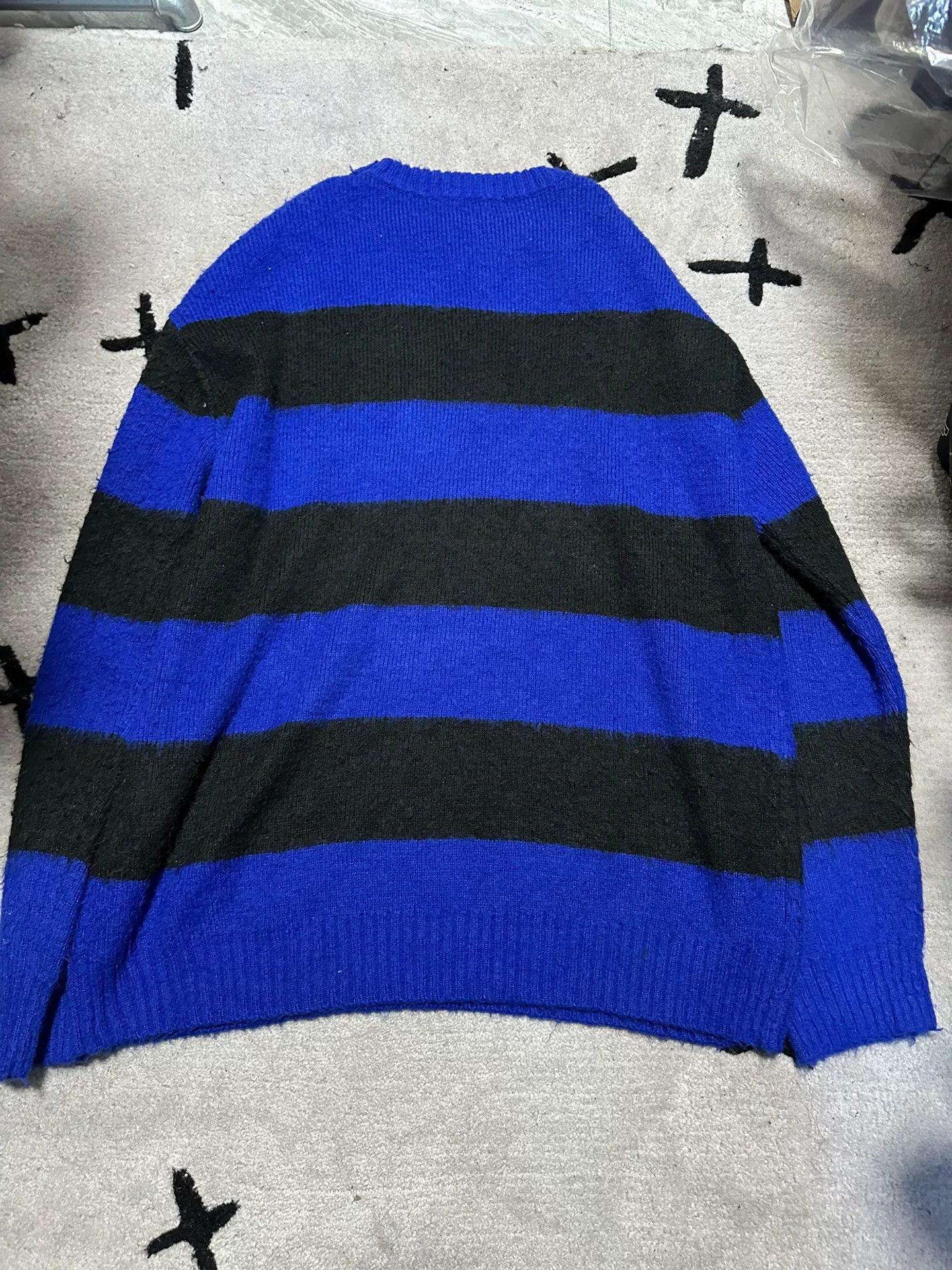 Junya Watanabe Junya Watanabe Blue Striped Sweater Size US S / EU 44-46 / 1 - 4 Thumbnail