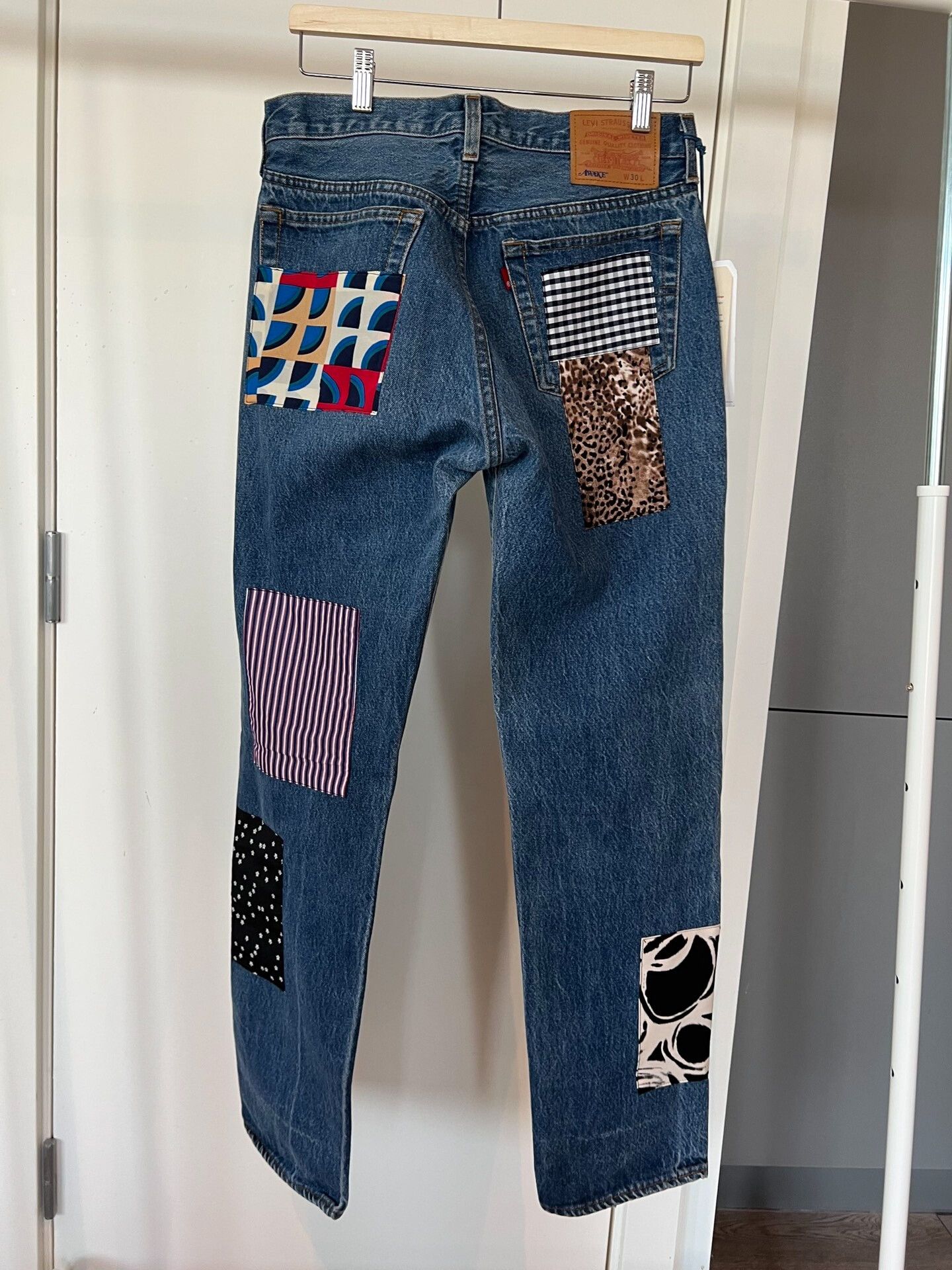 Junya Watanabe Junya Watanabe x Levis Patchwork Jeans Size US 30 / EU 46 - 2 Thumbnail