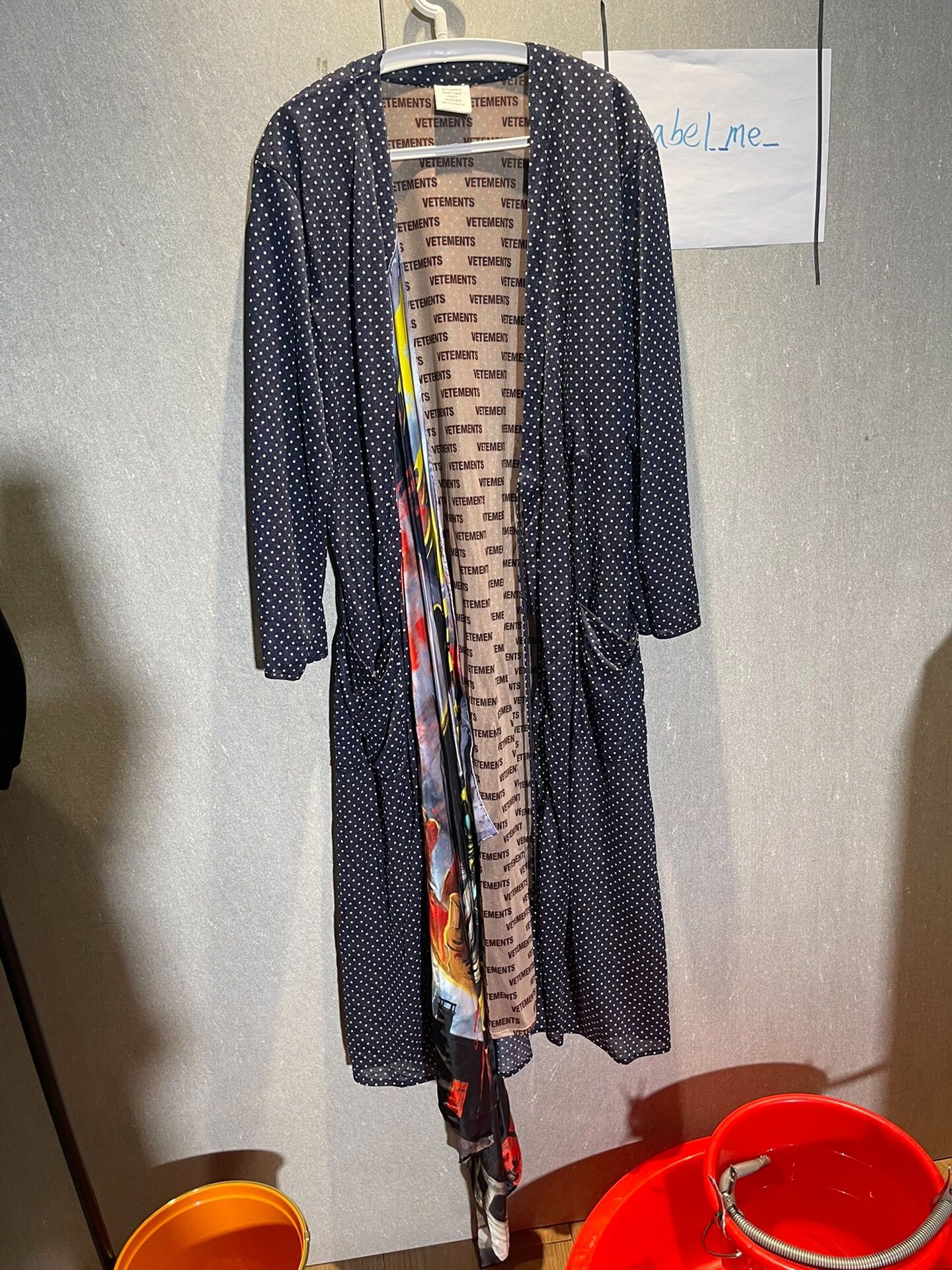 Vetements Vetements Polka Dot Long Coat Size US M / EU 48-50 / 2 - 4 Thumbnail