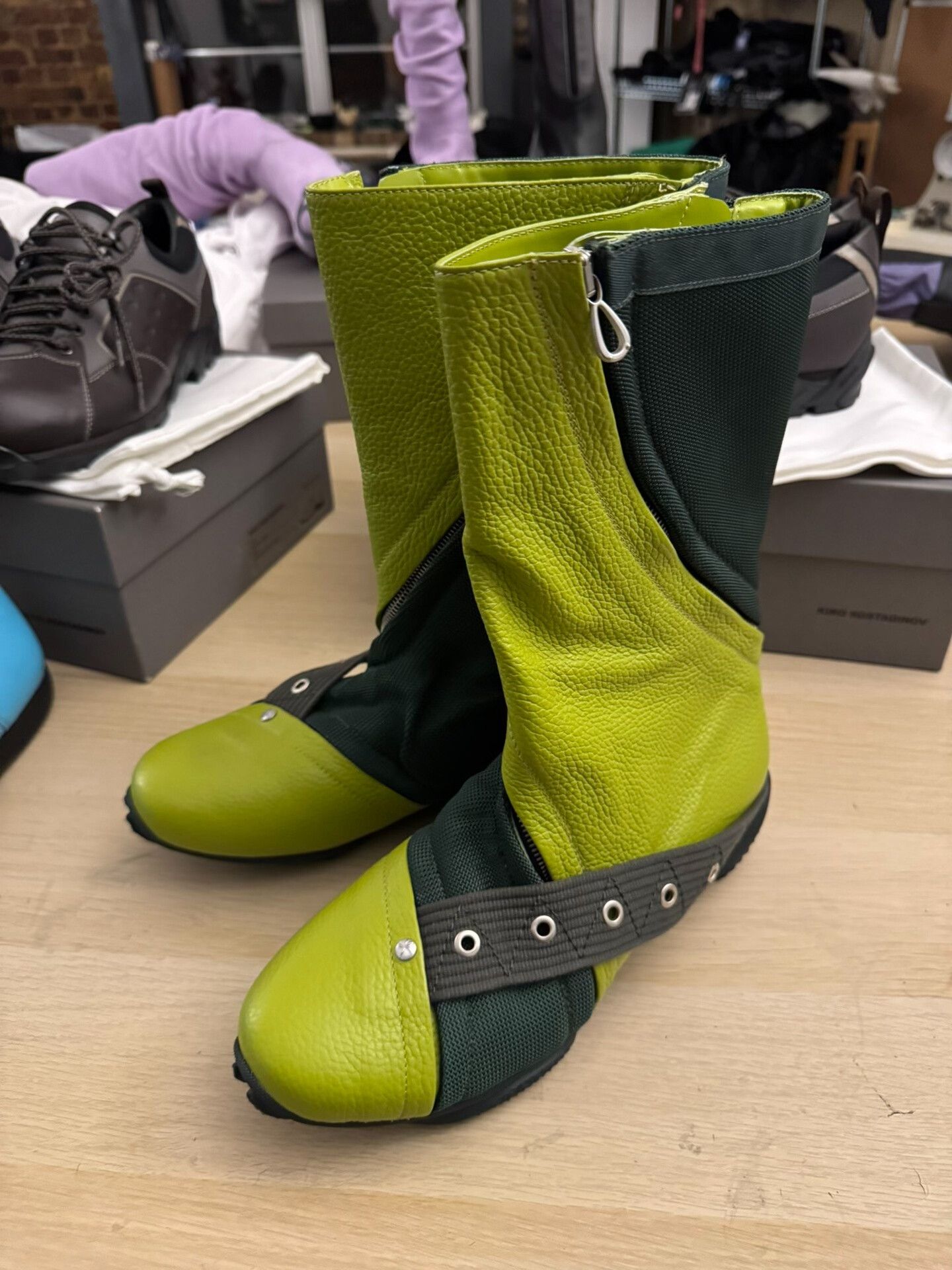 Kiko Kostadinov Kiko Kostadinov SCARPITTA BOOTS Green Sample Size US 8 / EU 41 - 3 Thumbnail