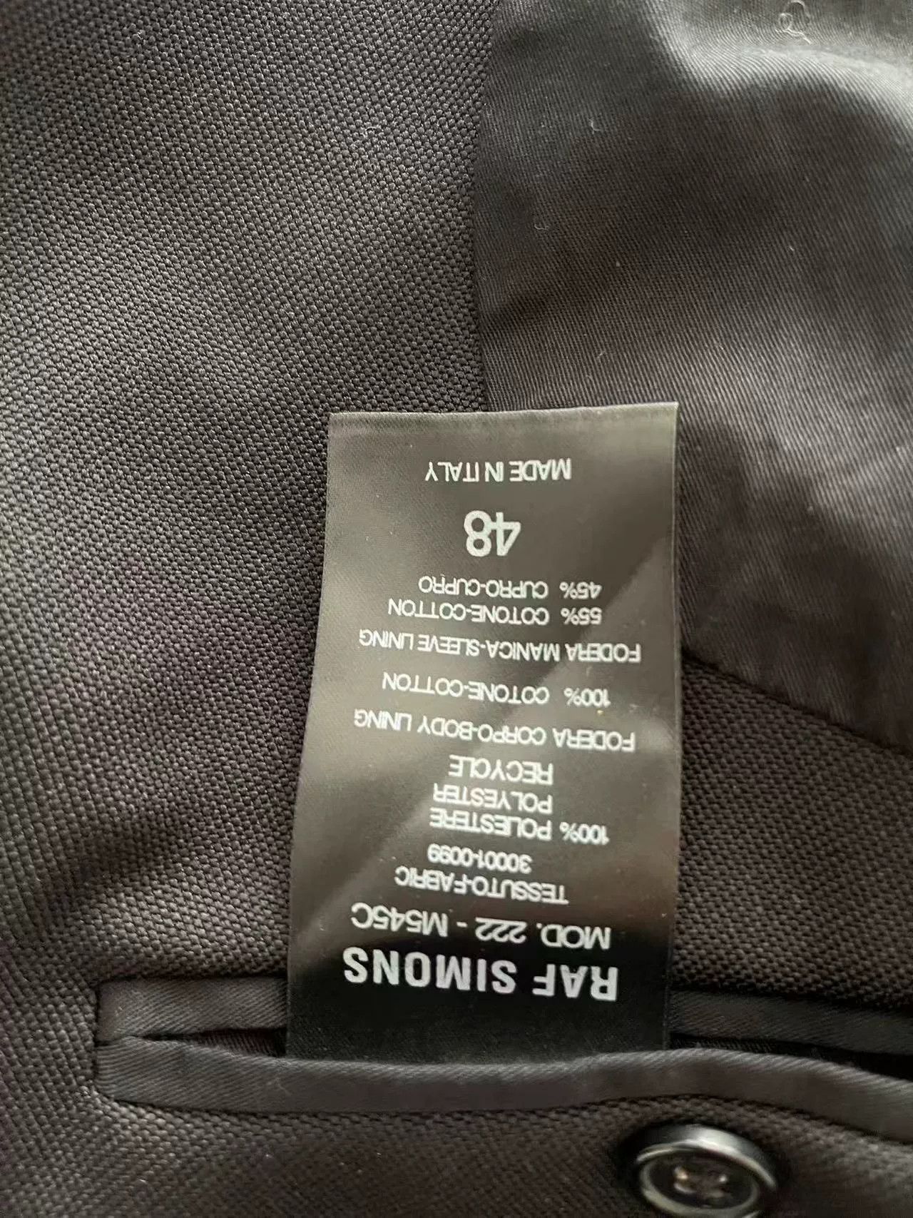 Raf Simons Raf Simons Black Suit with Print Size US M / EU 48-50 / 2 - 5 Thumbnail