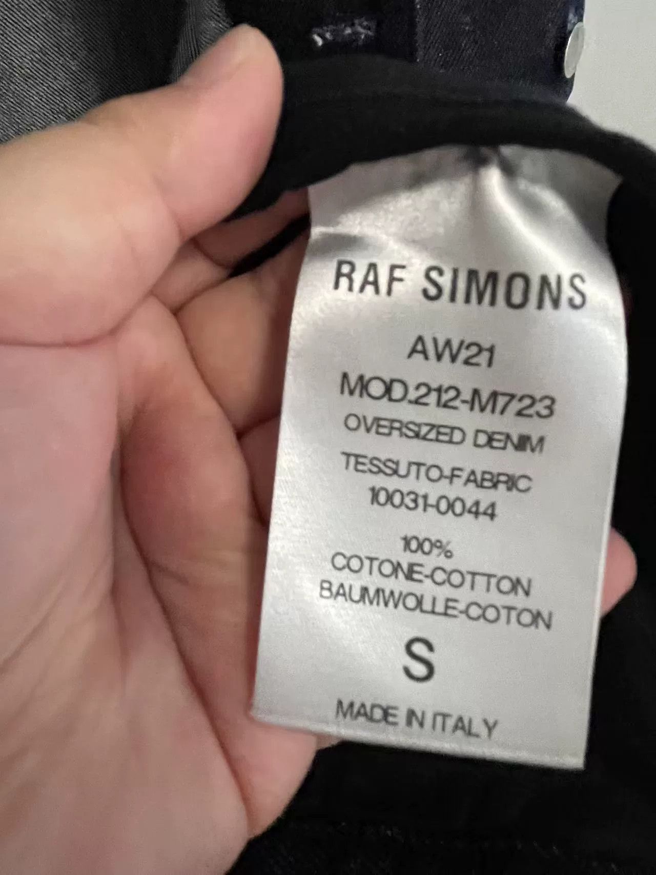 Raf Simons Raf Simons Oversized Denim Jacket Size US S / EU 44-46 / 1 - 4 Thumbnail