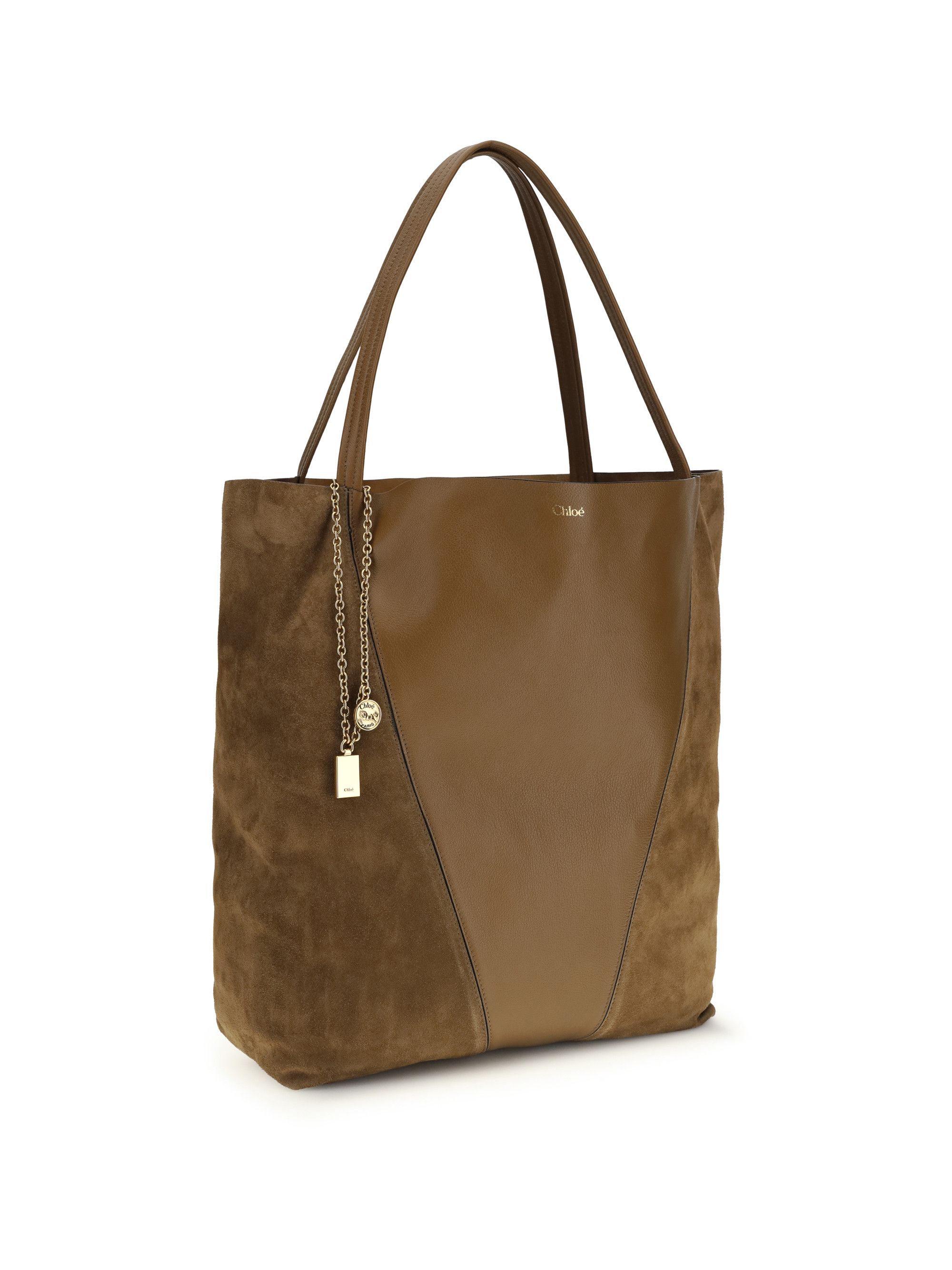 Chloe Spin Tote Bag in grenadine leather and suede Size ONE SIZE - 2 Thumbnail
