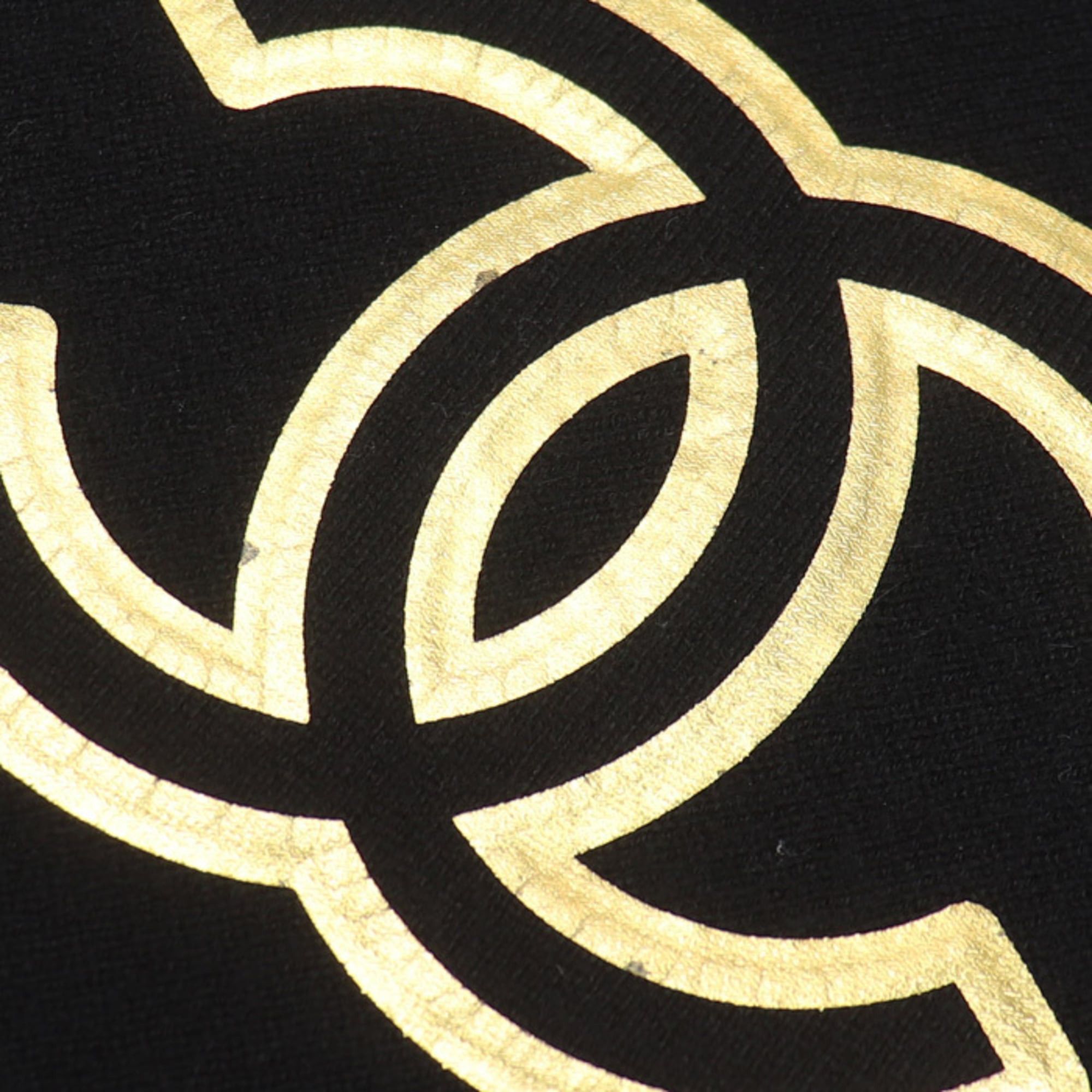 Chanel CHANEL Coco Mark Stole Scarf Black Women's Size ONE SIZE - 5 Thumbnail