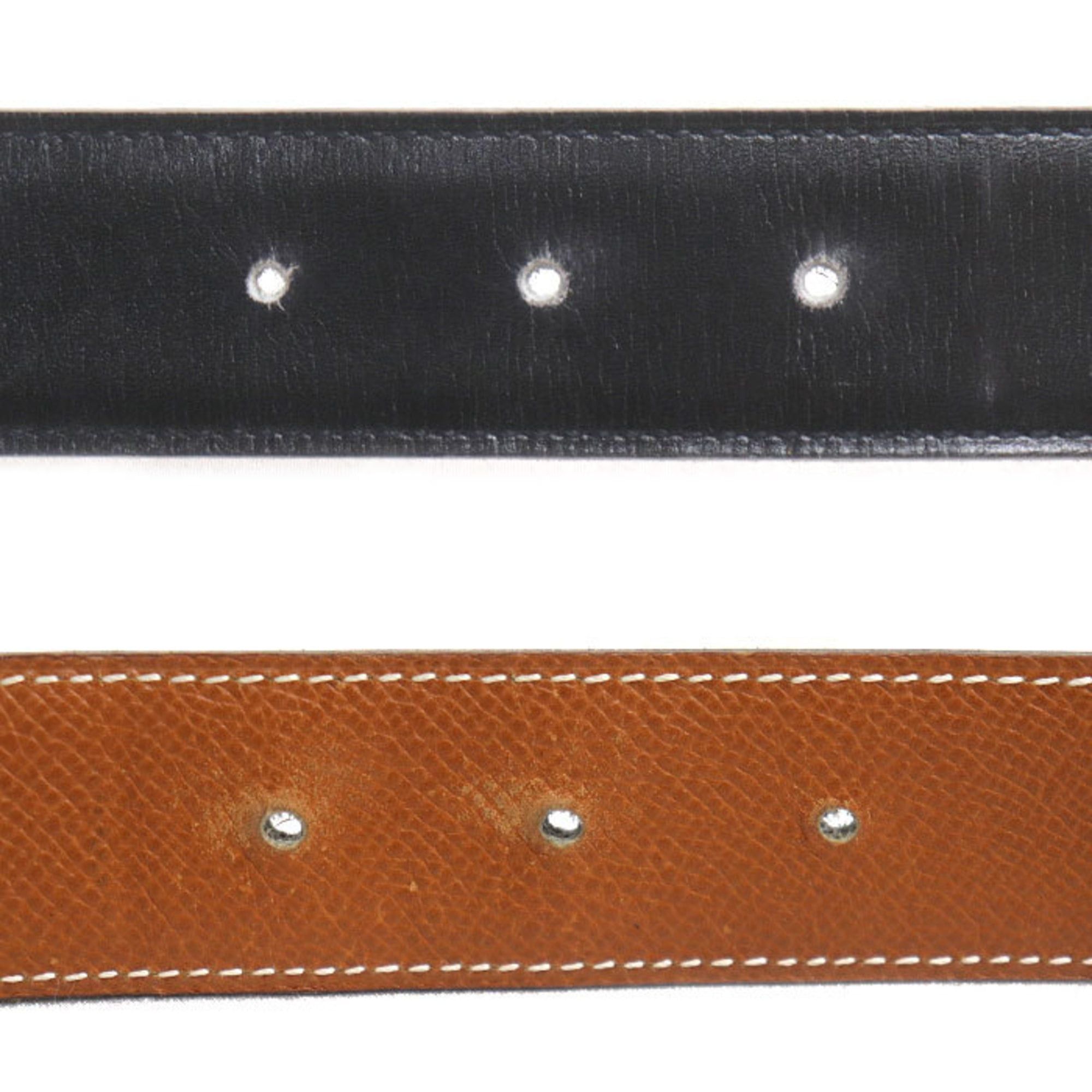 Hermes HERMES H Belt, Black, Size 65, with OZ Stamp, Women's Size ONE SIZE - 4 Thumbnail