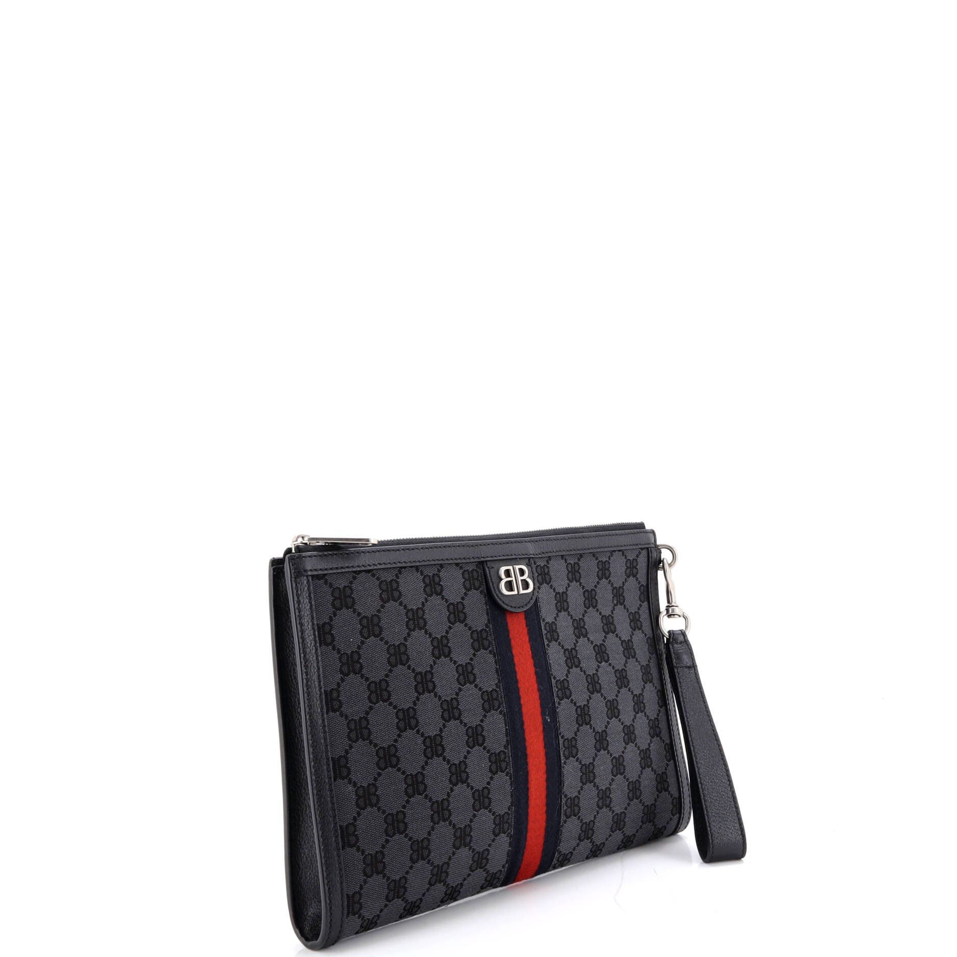 Balenciaga x Gucci The Hacker Project Web Wristlet Clutch Size ONE SIZE - 2 Thumbnail