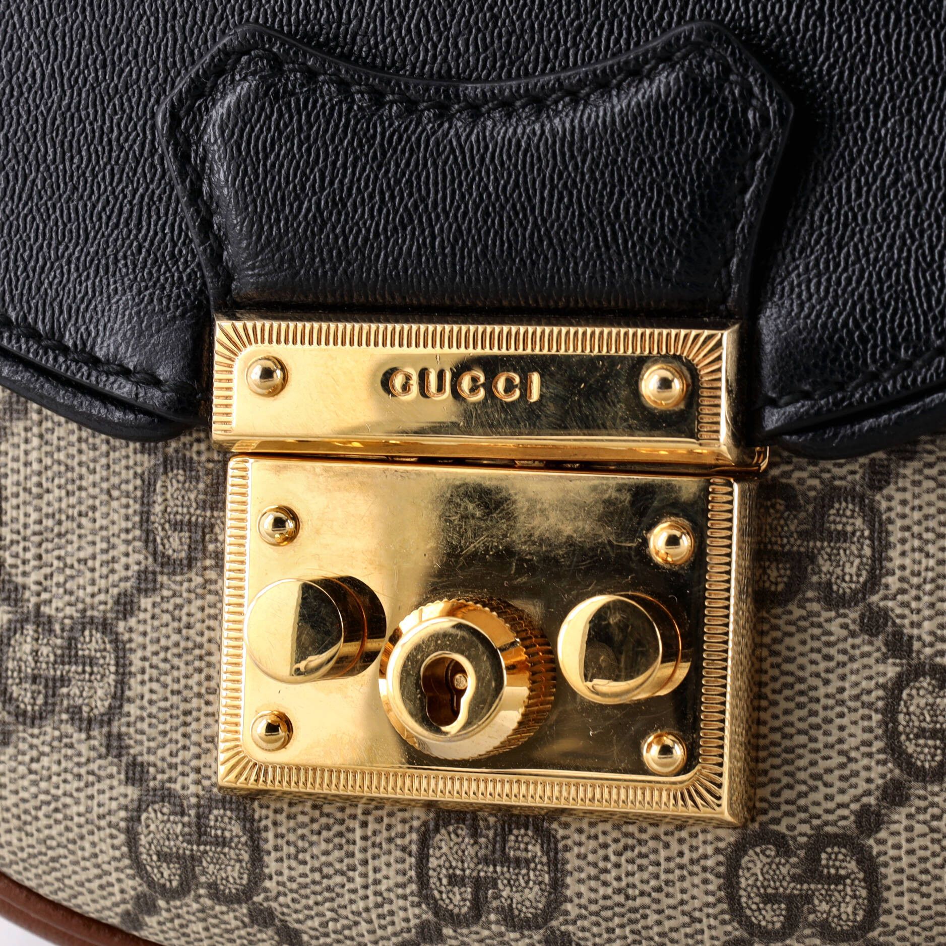 Padlock Saddle Shoulder Bag