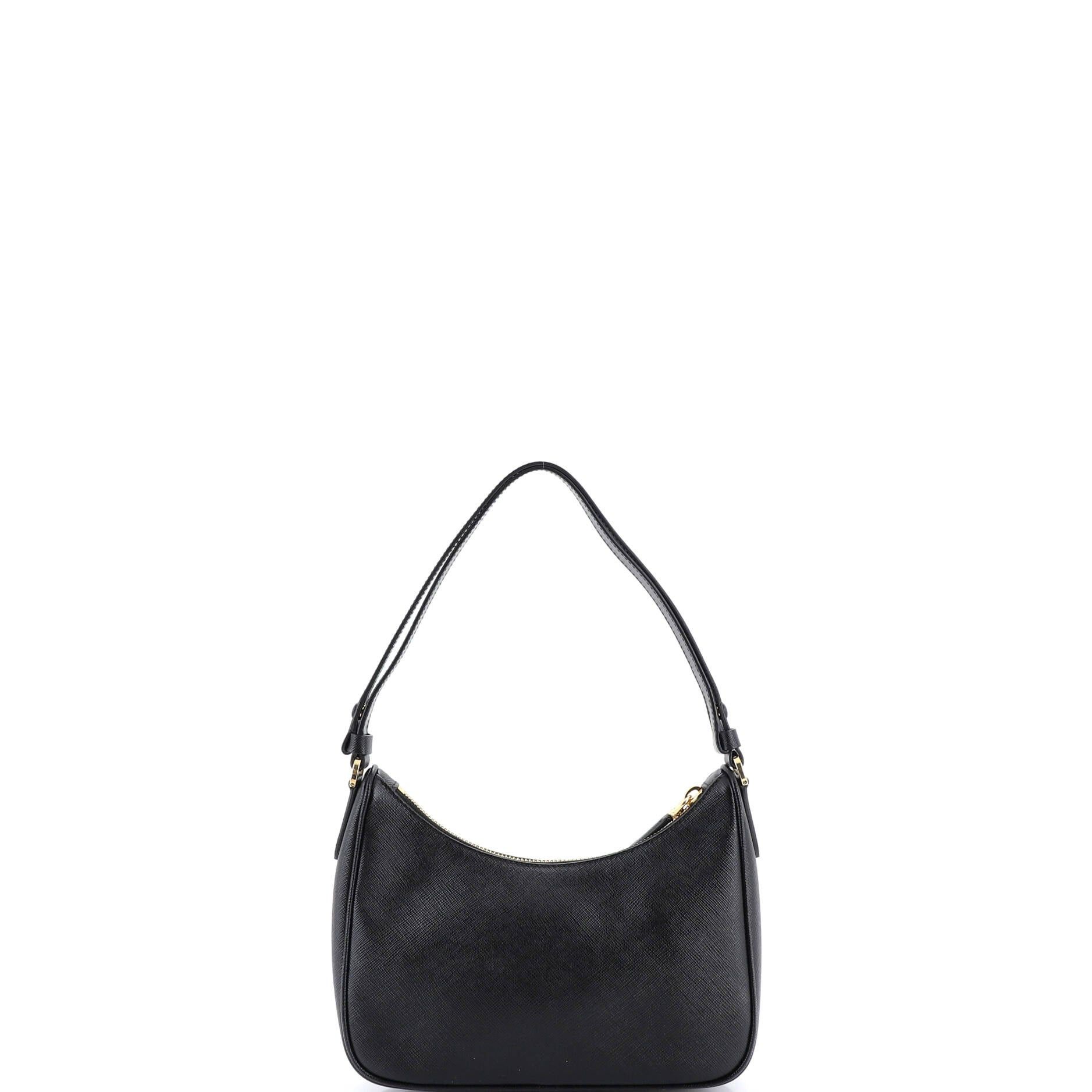 Prada Adjustable Handle Zip Hobo Size ONE SIZE - 3 Thumbnail