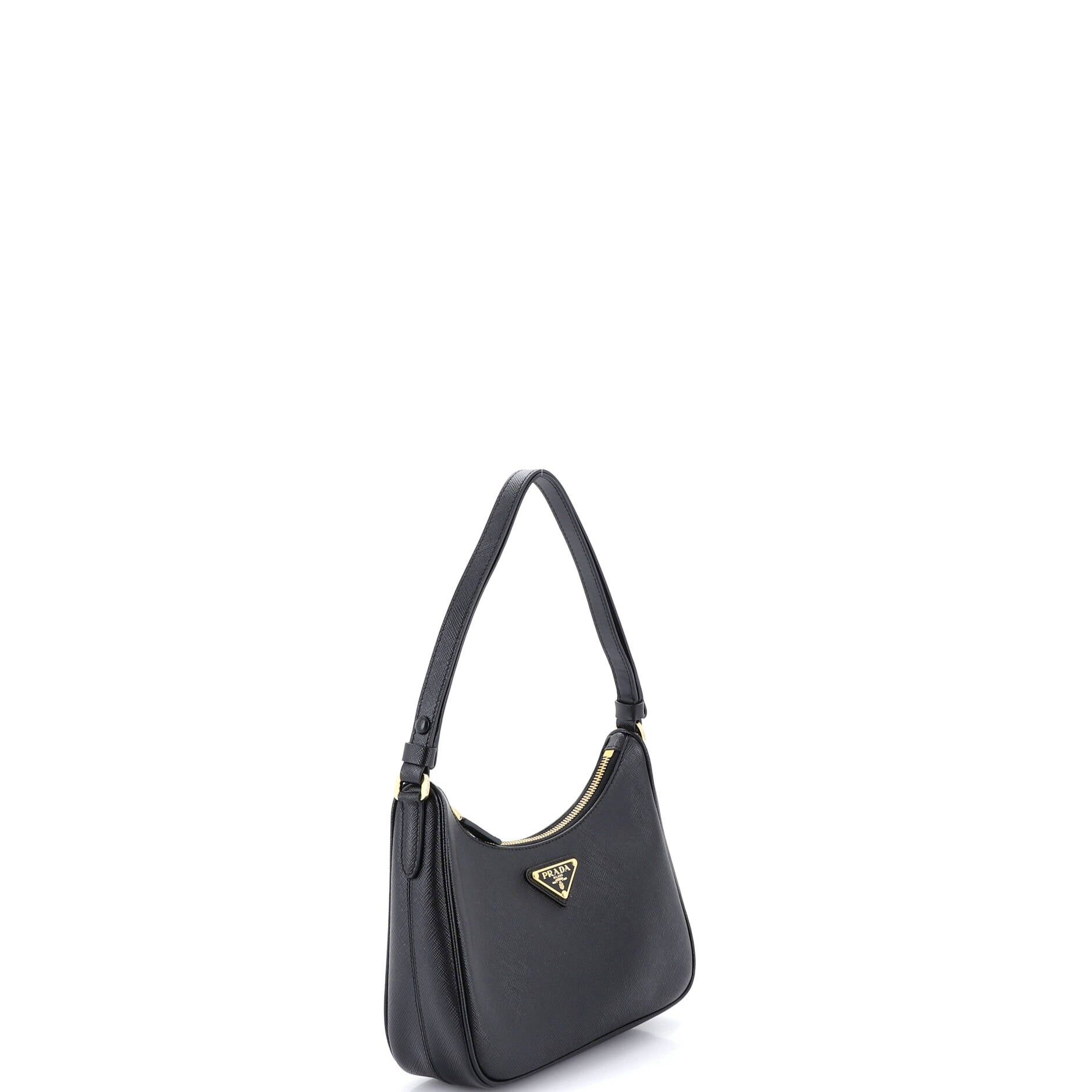 Prada Adjustable Handle Zip Hobo Size ONE SIZE - 2 Thumbnail