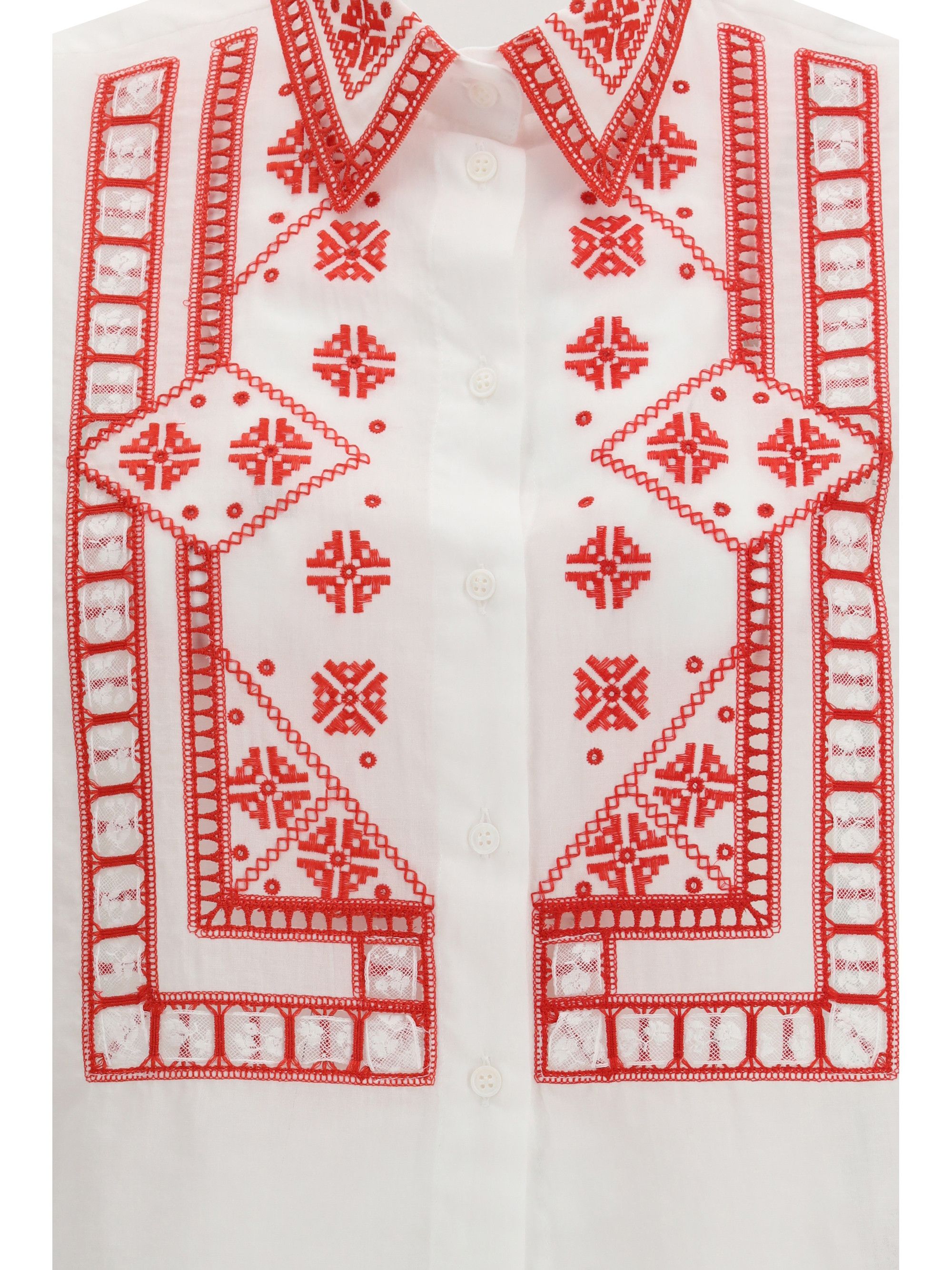 Ermanno Scervino Manjaro embroidered Shirt Size M / US 6-8 / IT 42-44 - 3 Thumbnail