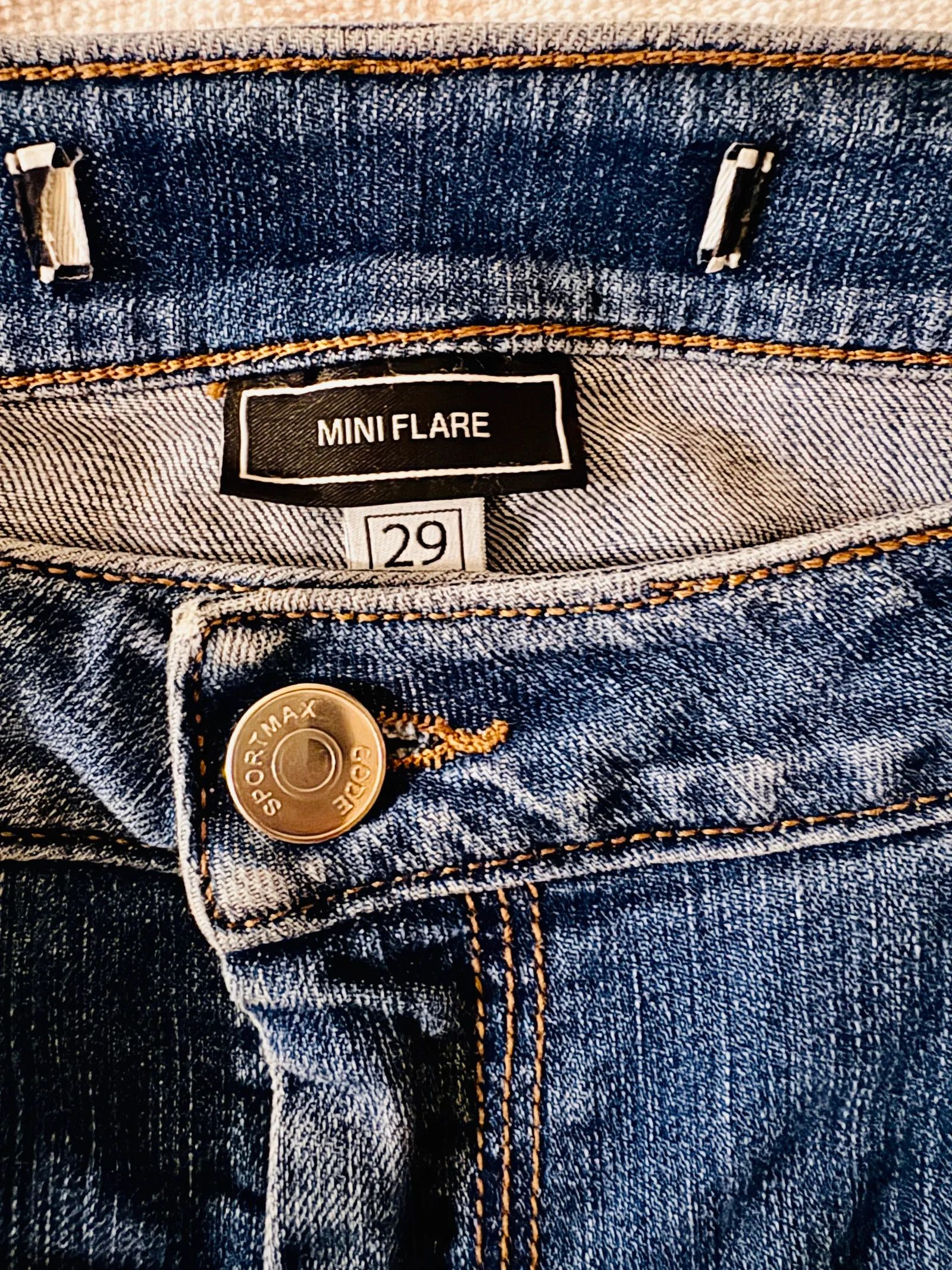 Sportmax Sportmax Mini Flare Jeans Size 29" - 2 Thumbnail