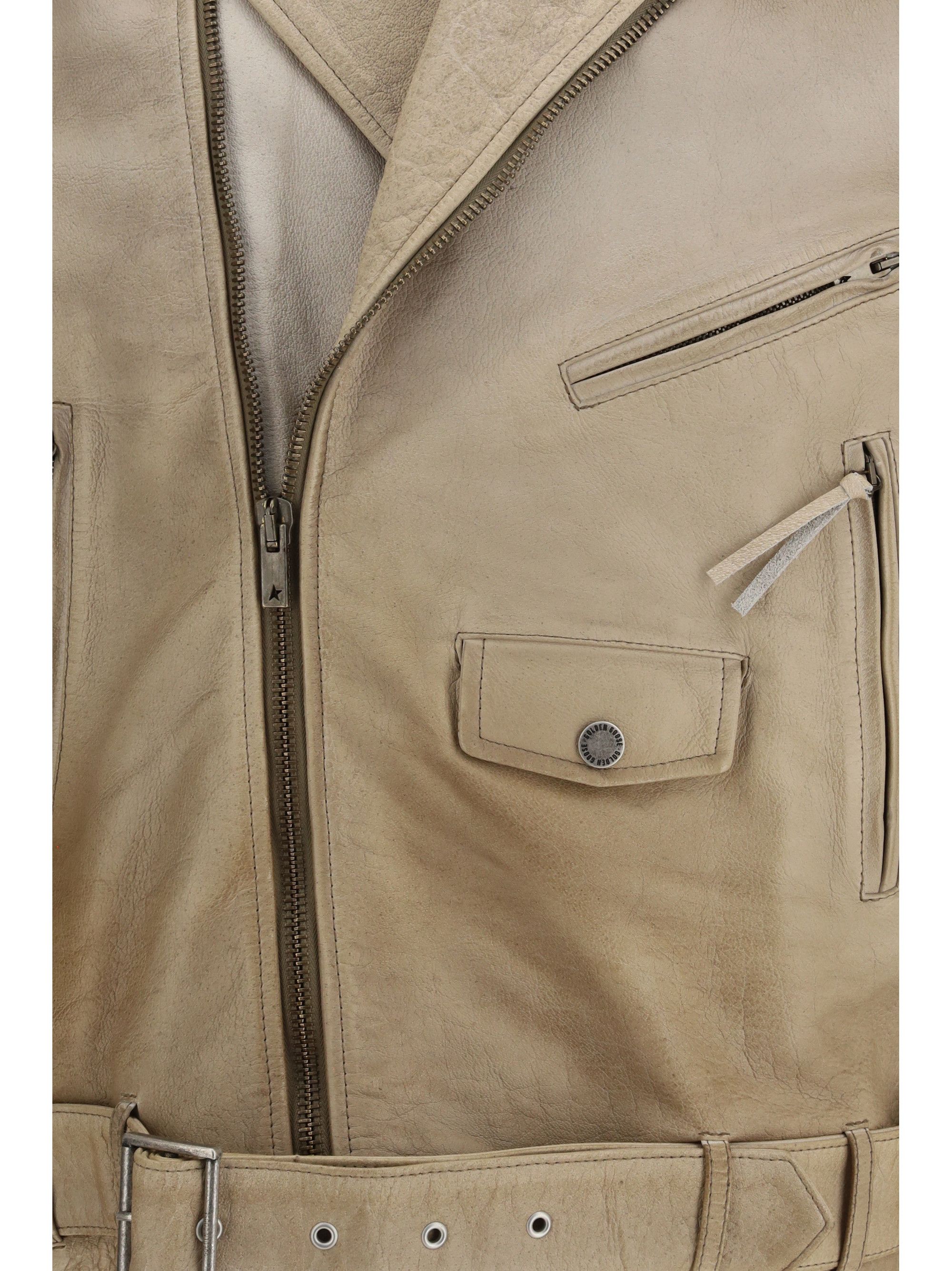Golden Goose Journey leather Jacket Size S / US 4 / IT 40 - 3 Thumbnail