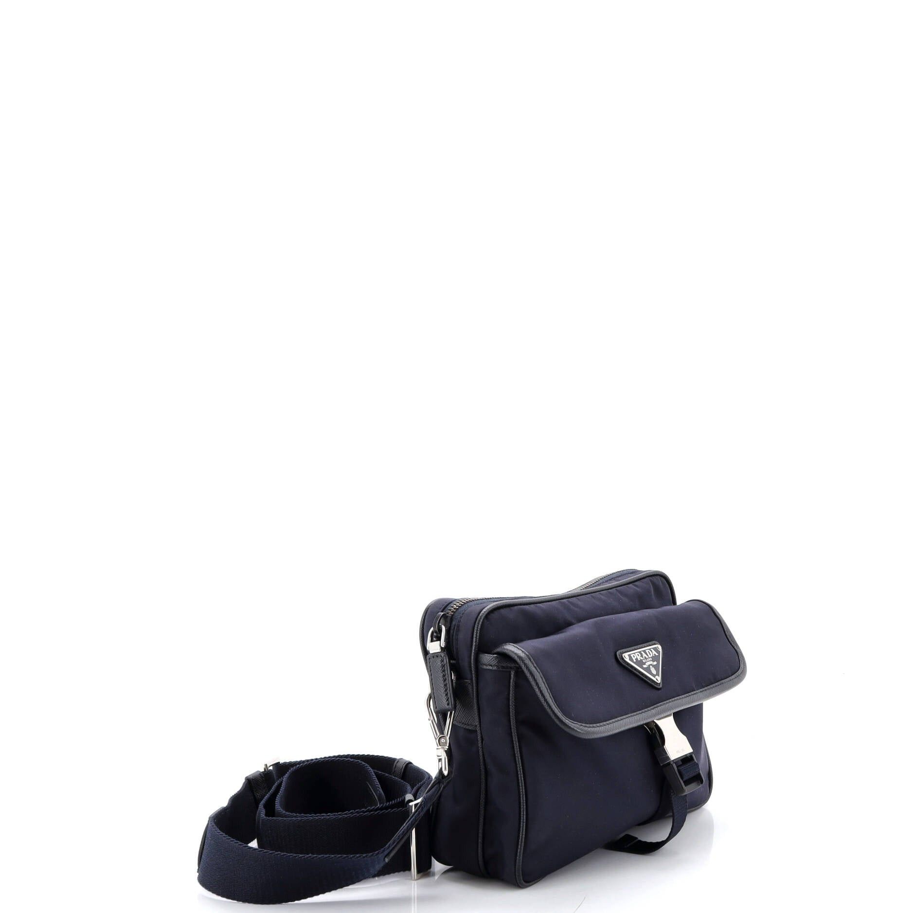 Prada Buckle Front Pocket Flap Messenger Bag Size ONE SIZE - 2 Thumbnail